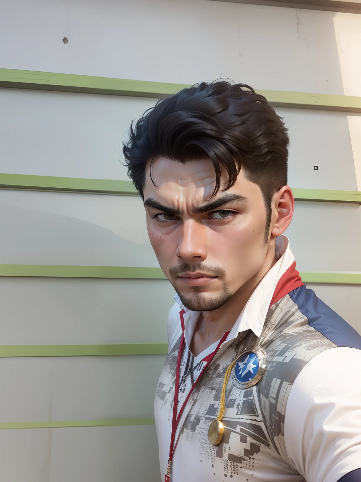 Make it super hero with accurate face