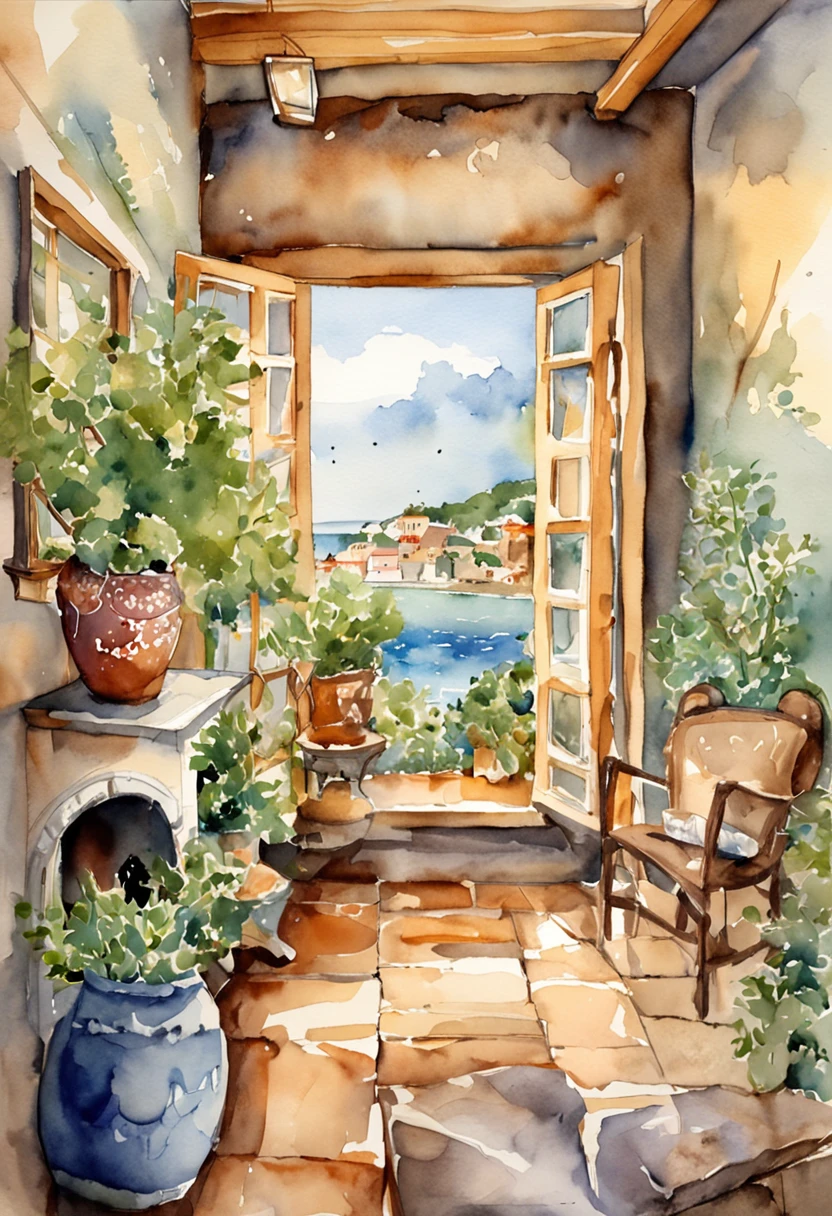 inside in room,janelas,A cloud drifted in from the window,Indoor with ocean