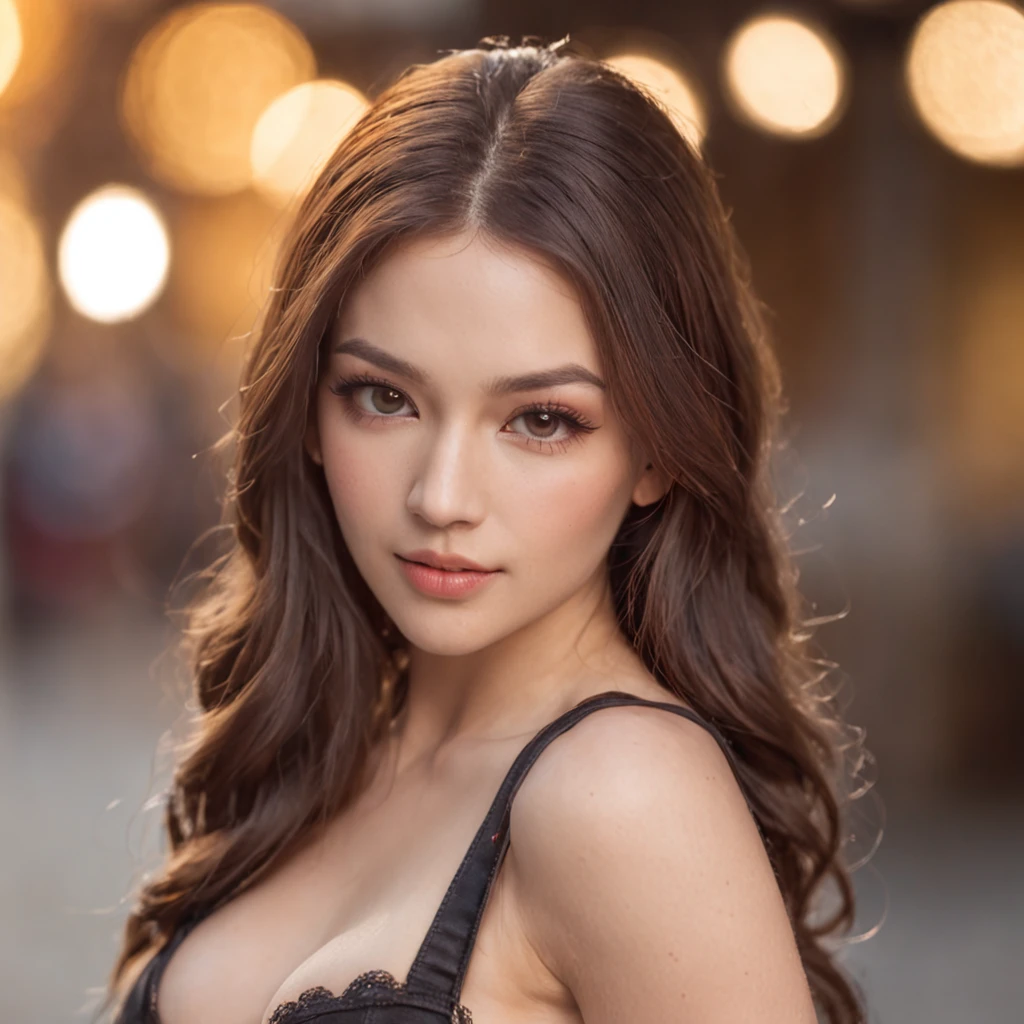 (sharp focus: 1.2), photo (full body) (europe streets), attractive 24-year-old, (beautiful face: 1.1), detailed light brown eyes, gorgeous lips, gracious face, (eye makeup: 0.85), (big breasts: 1.0), (big ass: 1.0) (firm body: 1.2), (long hair: 1.2), wearing (black miniskirt) plaid miniskirt, (provocative bustier), (moderate lighting: 1.2), depth of field, bokeh, 4K, HDR. Gorgeous, cover photo. ((skin with small spots and wrinkles), award-winning photography, (moody lighting: 1.2), depth of field, bokeh, 4K, HDR