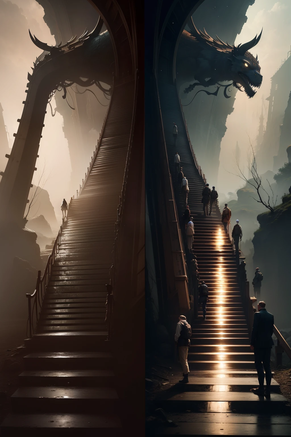 Close-up realism, depth of field. Scientific evolutionary progression of torii locomotion, transition from quadrupedal to bipedal movement at different stages of the timeline, Stages of history, Chronology, Ruler. The style of Annie Leibovitz and Zdzisław Beksiński Leibowitz, and Martin Johnson Head, and Gediminas Pranckevičius