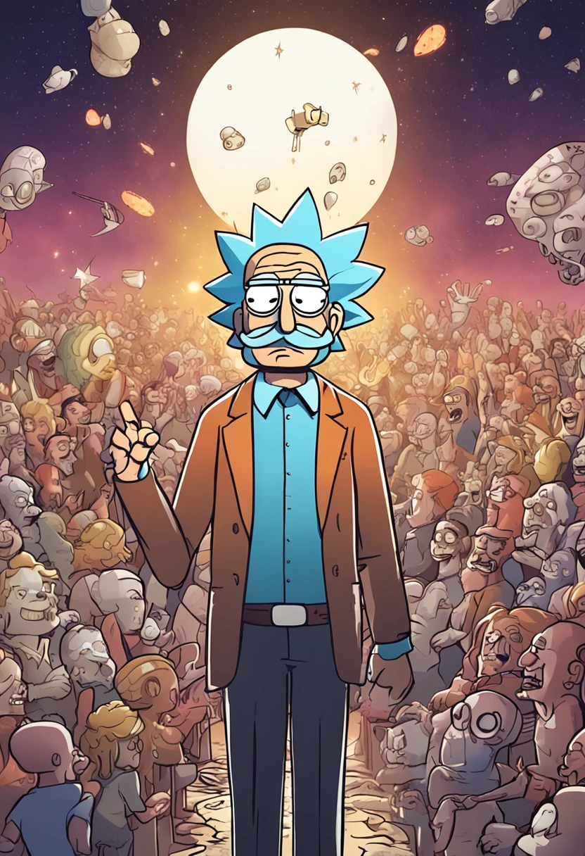Rick、Modi and SpongeBob send Big Star to join Fairy Tail