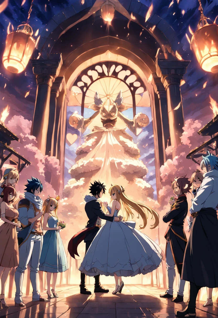 Fairy Tail group wedding photo