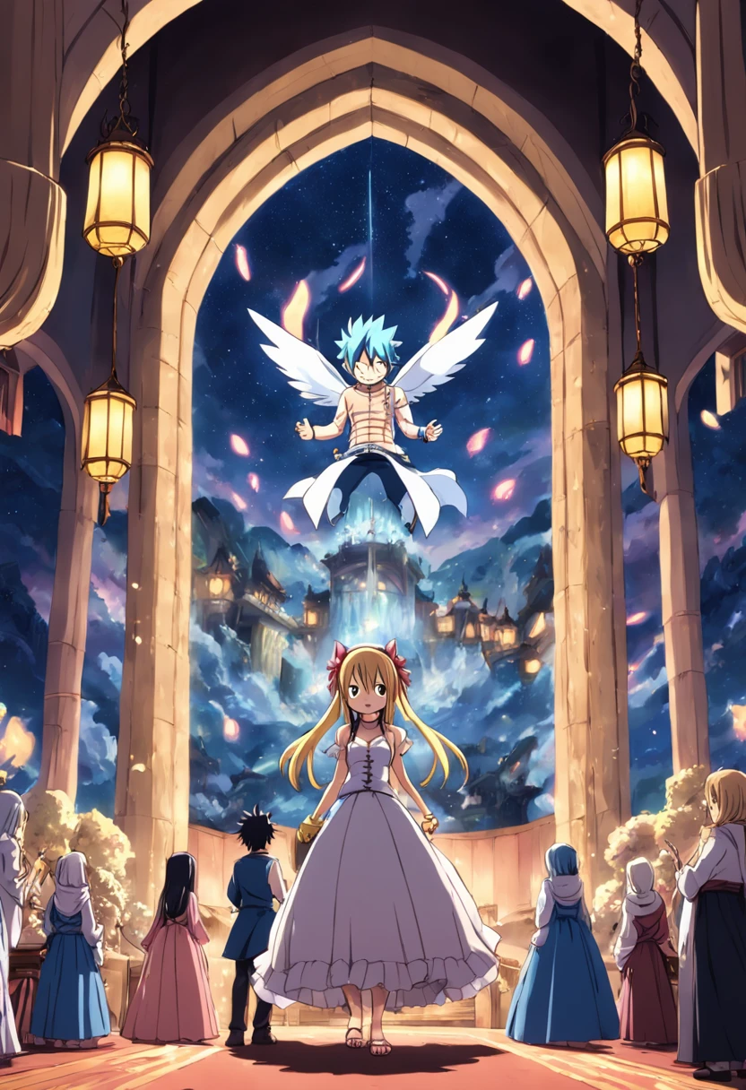 Fairy Tail Naz and Lucy get married