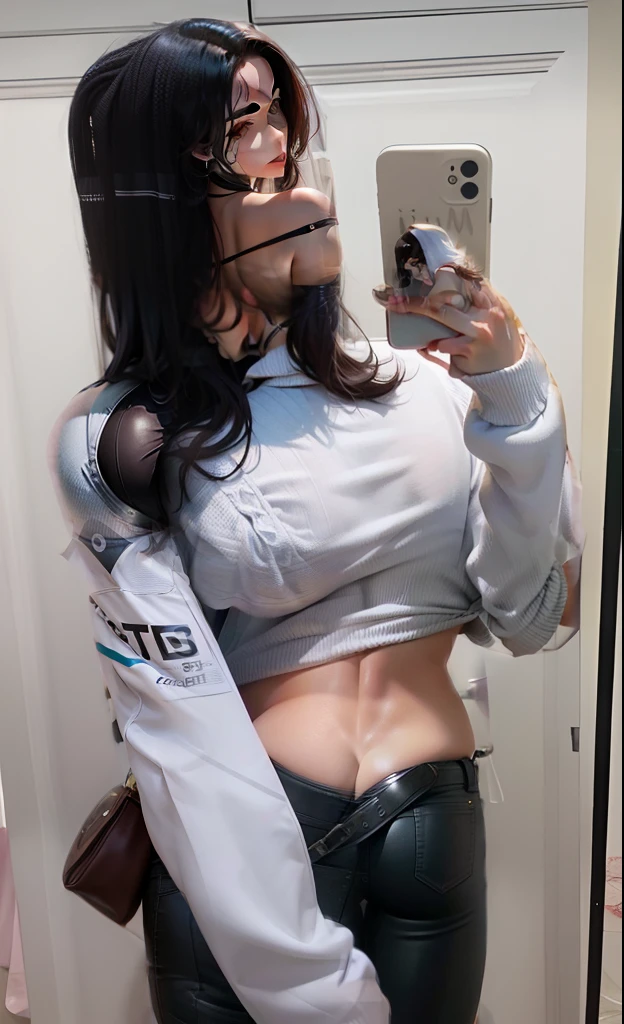 Raised sexy,Cocked buttocks,stocklings