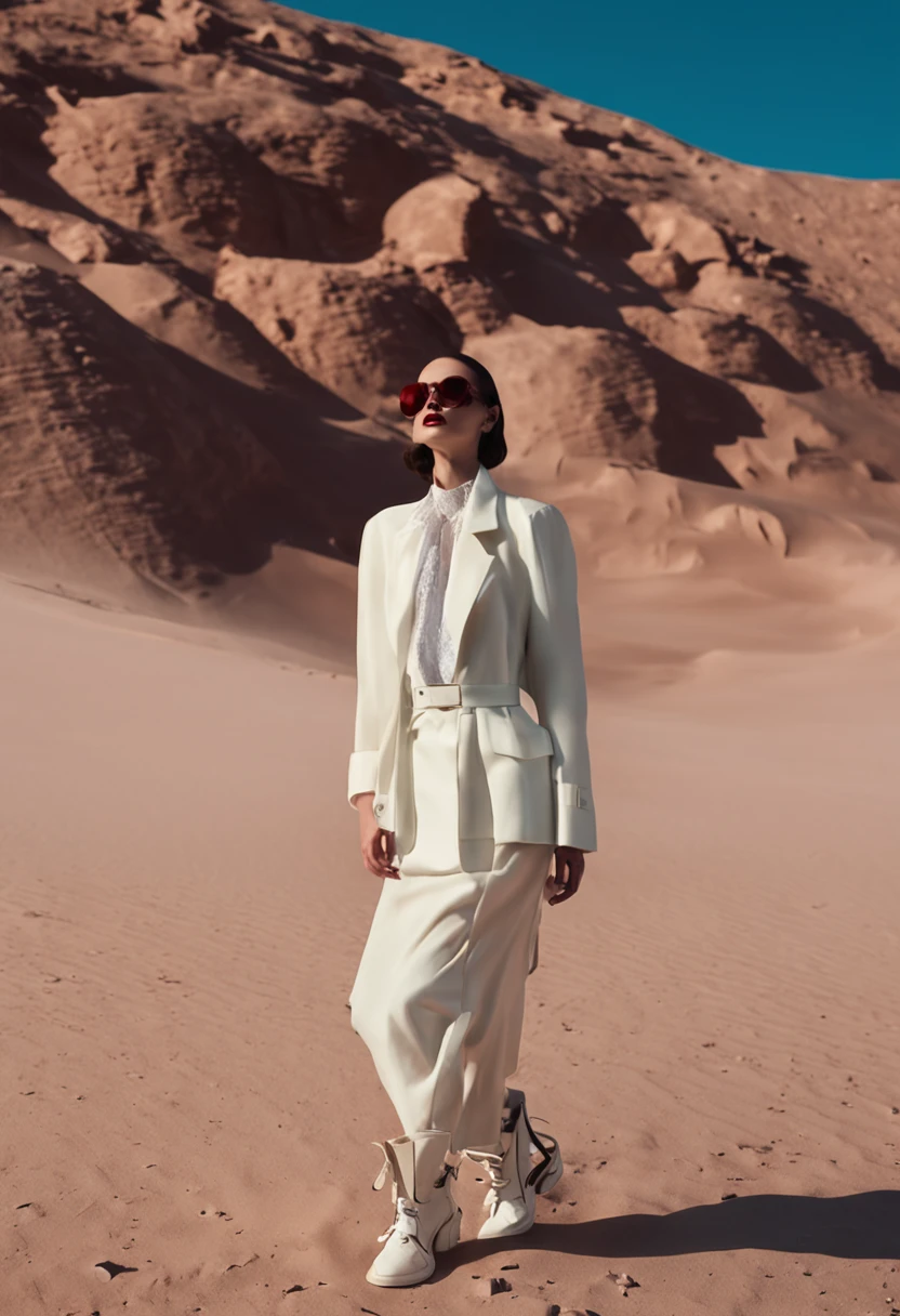 cuatro chicas desnudas en el desierto