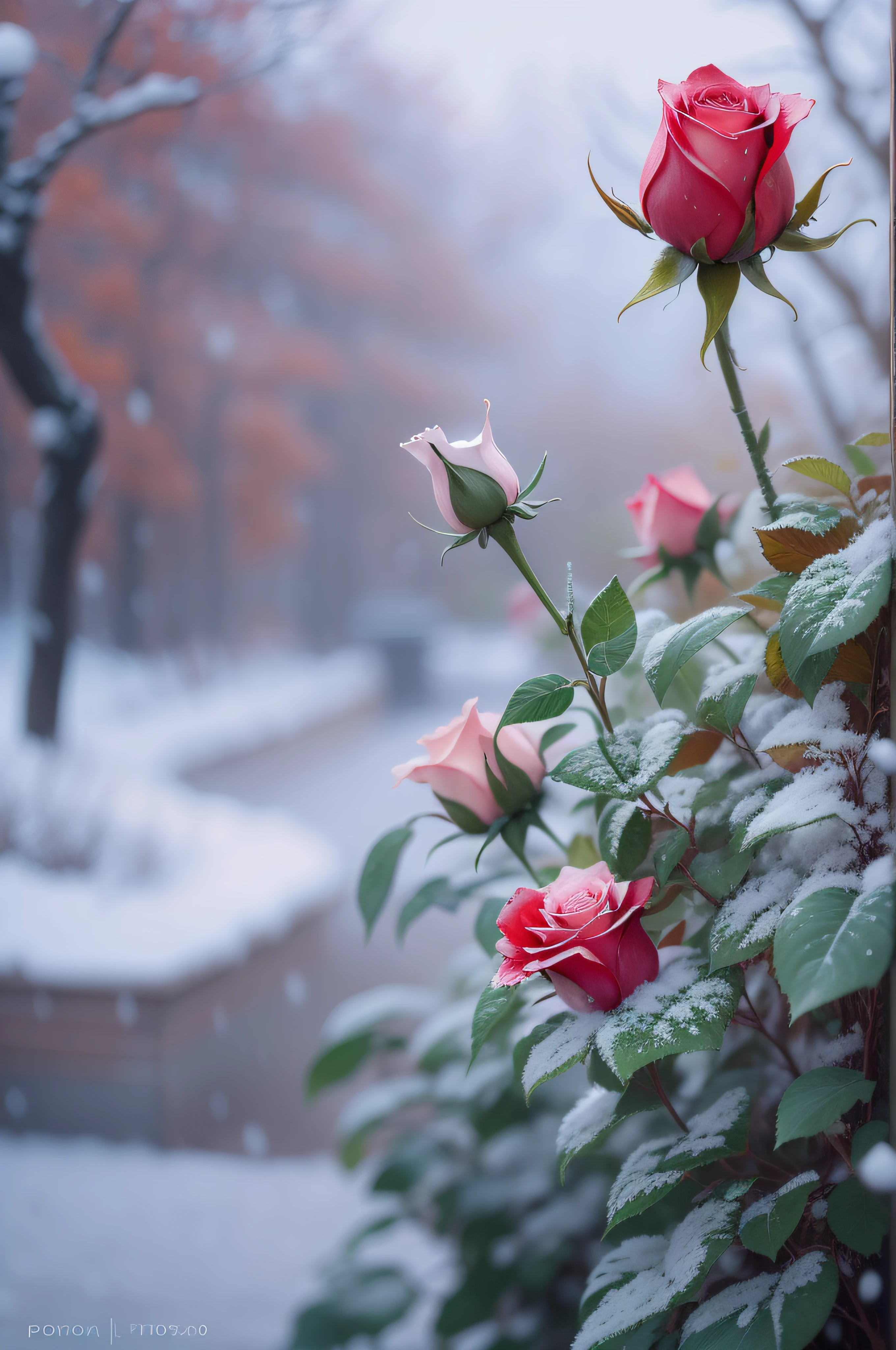 Red roses grow in the bushes, The leaves and petals were covered with dust and snowflakes,shot with a canon 35mm lens, photo of a rose, taken with a pentax k1000, Shot with Pentax 1000, Two 5mm ports, Photographed in Kodak Portera, rose twining, Red rose, 35mm shot,beatiful background, stream of love and happiness, Beautiful background, beautiful iphone wallpaper, Beautiful wallpaper, ❤🔥🍄🌪, phone wallpaper hd, very beautiful photograph of, Wallpaper phone, hd phone wallpaper, Romantic!!!, wallpaper mobile, Amazing wallpapers, dreamy and romantic, stunning screensaver
