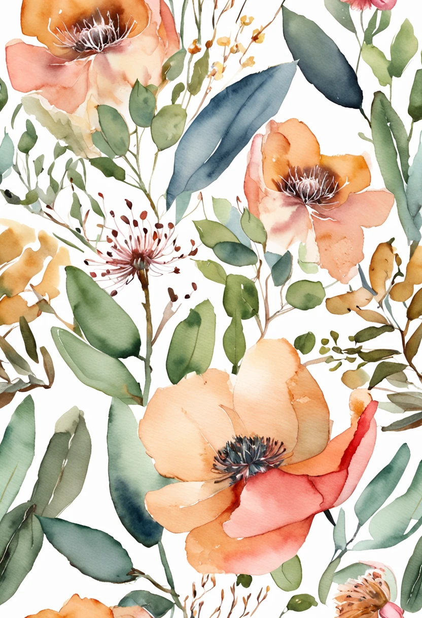 Eucalyptus/florals/poster for