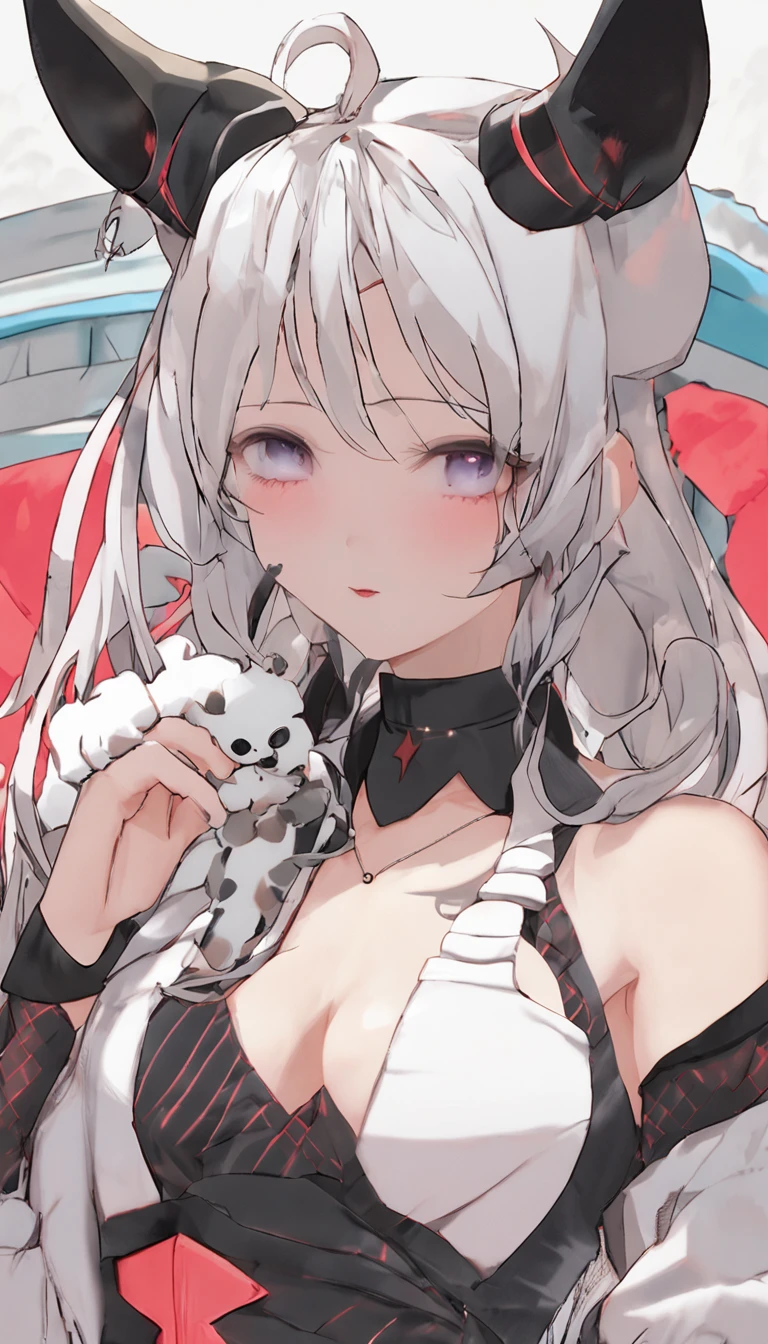black hair, hair bobbles, wince, longeyelashes, solid circle eyes, fake animal ears, light smile, ear blush, fang, Surrealism, drop shadow, anaglyph, stereogram, tachi-e, pov, atmospheric perspective, 8k, super detail, ccurate, best quality, UHD, masterpiece, textured skin, high quality, high details, highres, 16k