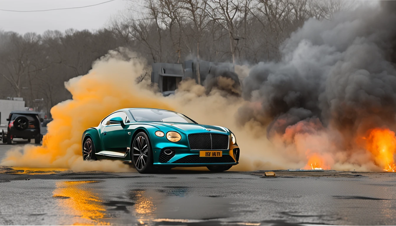 (Bentley Continental GT:1.5),Sports cars,the night,Face the camera,Buildings,Energy cannon fire,Tall and mighty,strong armor,future-tech,Sharp lines,Dynamic styling,Mechanical blazing, Duties and explosives, energy,,(rendering by octane:1.4),best qualtiy,(Highly realistic),(Ultra-detailed details:1.5),C4D,movie-level quality,Machinary