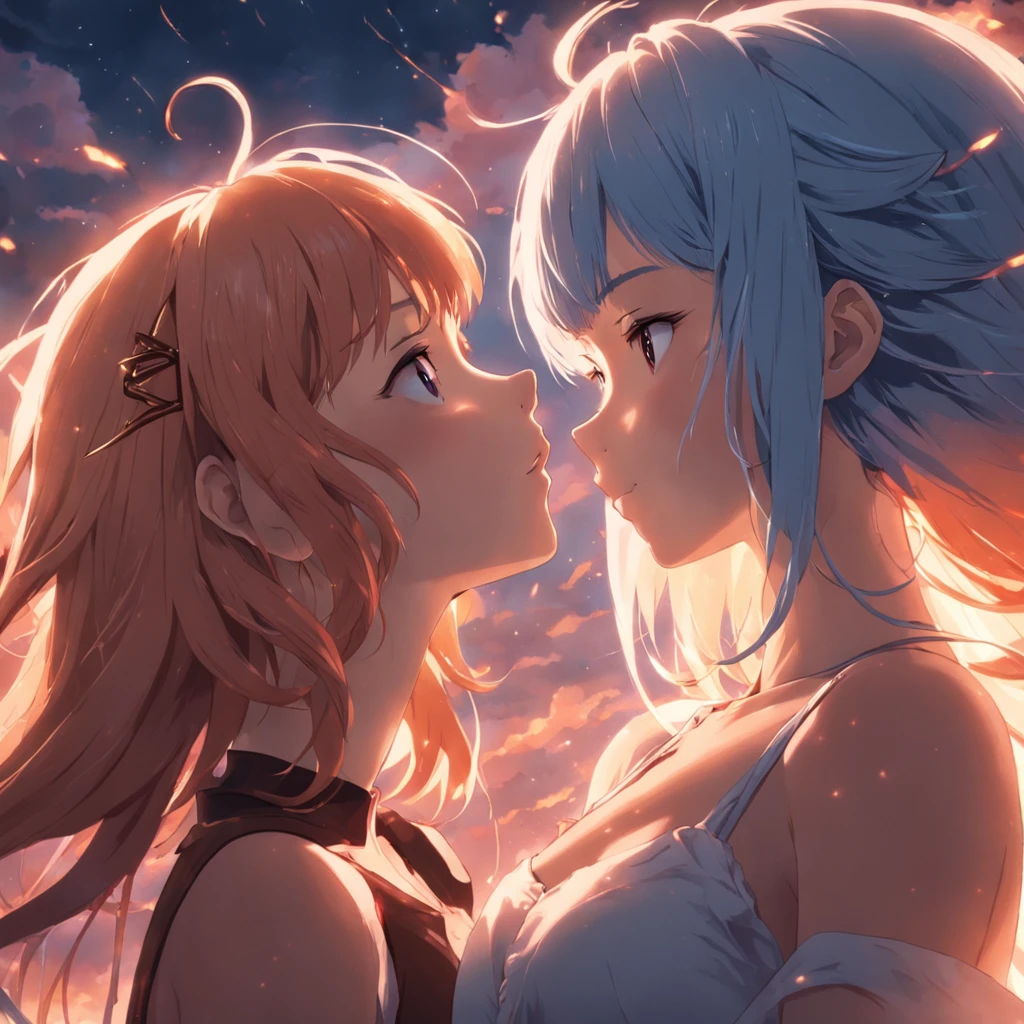 masterpiece, best quality, movie still, 1girl, cloud girl, ,close-up, bright, happy, warm soft lighting, sunset, (sparks:0.7), NSFW, girl, cello