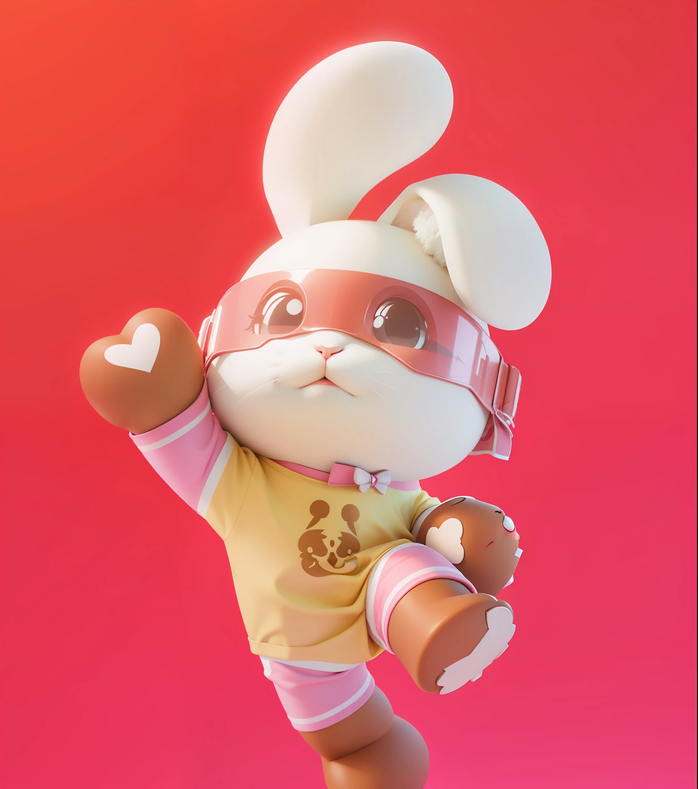 Cute Rabbit 3d effect
