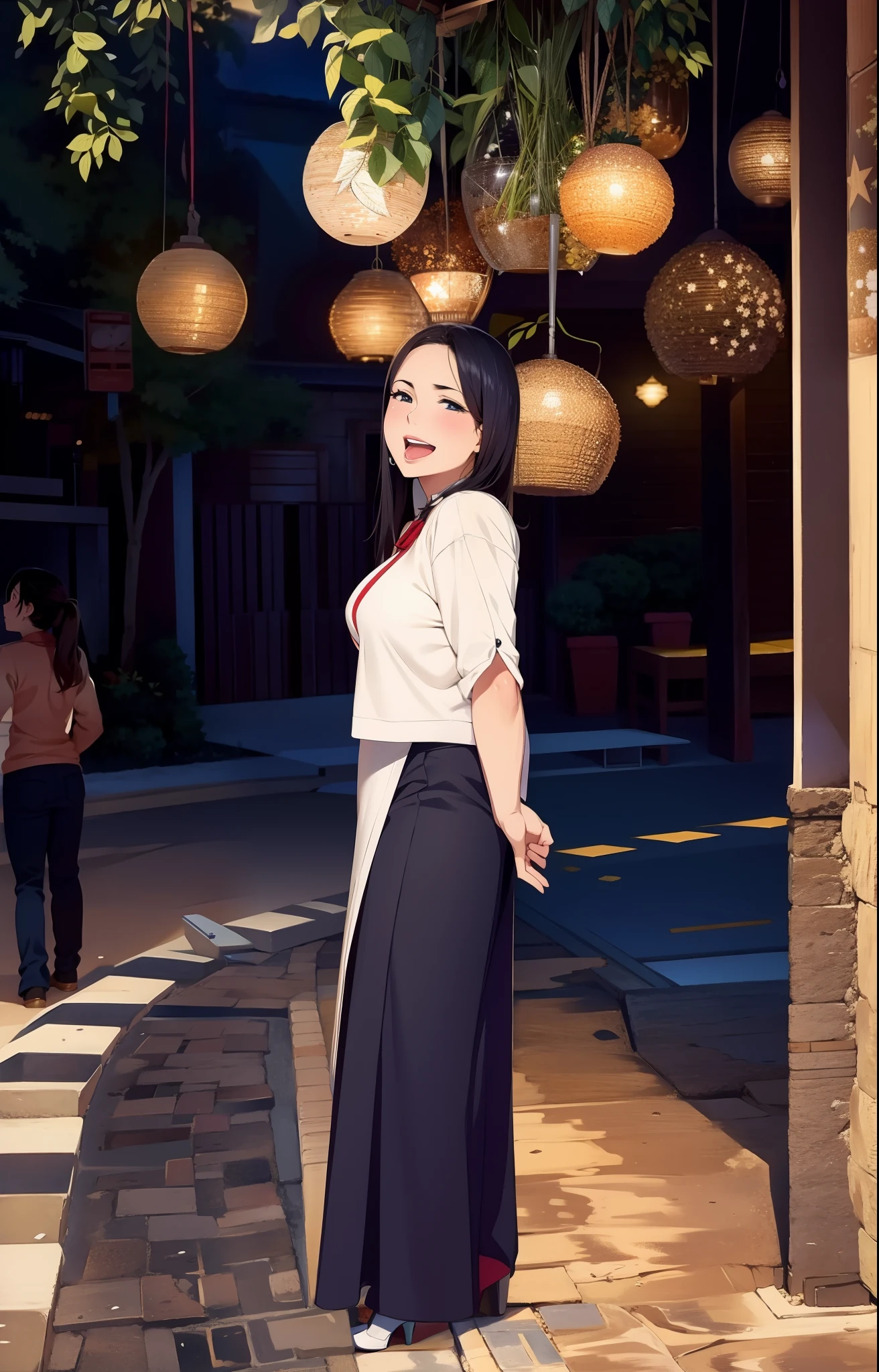 grabbing breast,sexy,change background