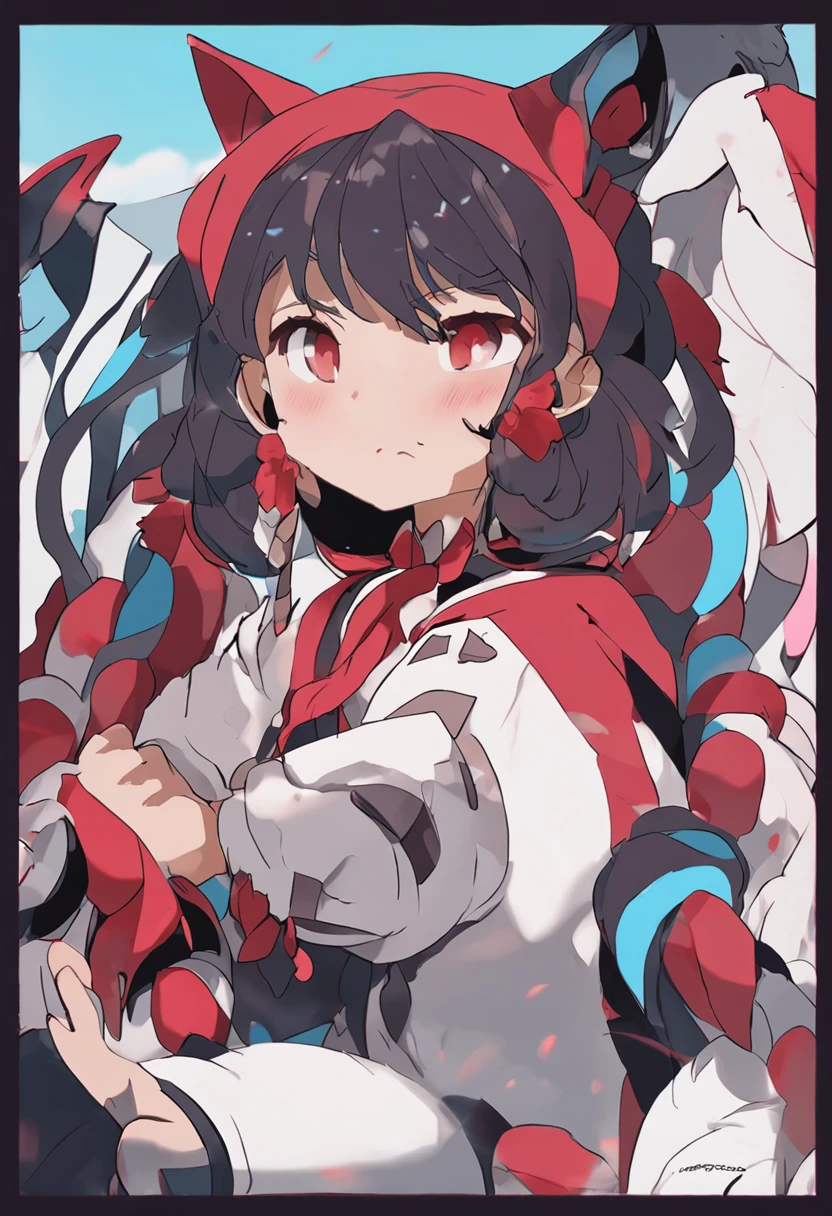 wince, solid circle eyes, fake animal ears, ear blush, fang, Surrealism, drop shadow, anaglyph, stereogram, tachi-e, pov, atmospheric perspective, 8k, super detail, ccurate, best quality
