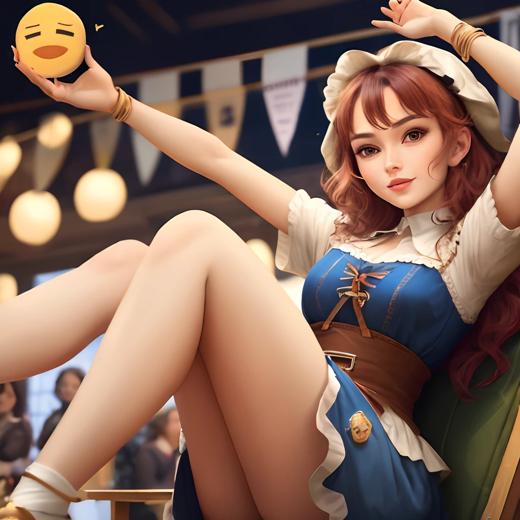 Beautuful Women，nakeness，Faire，Loves，quadratic element，Emoji，legs are open，