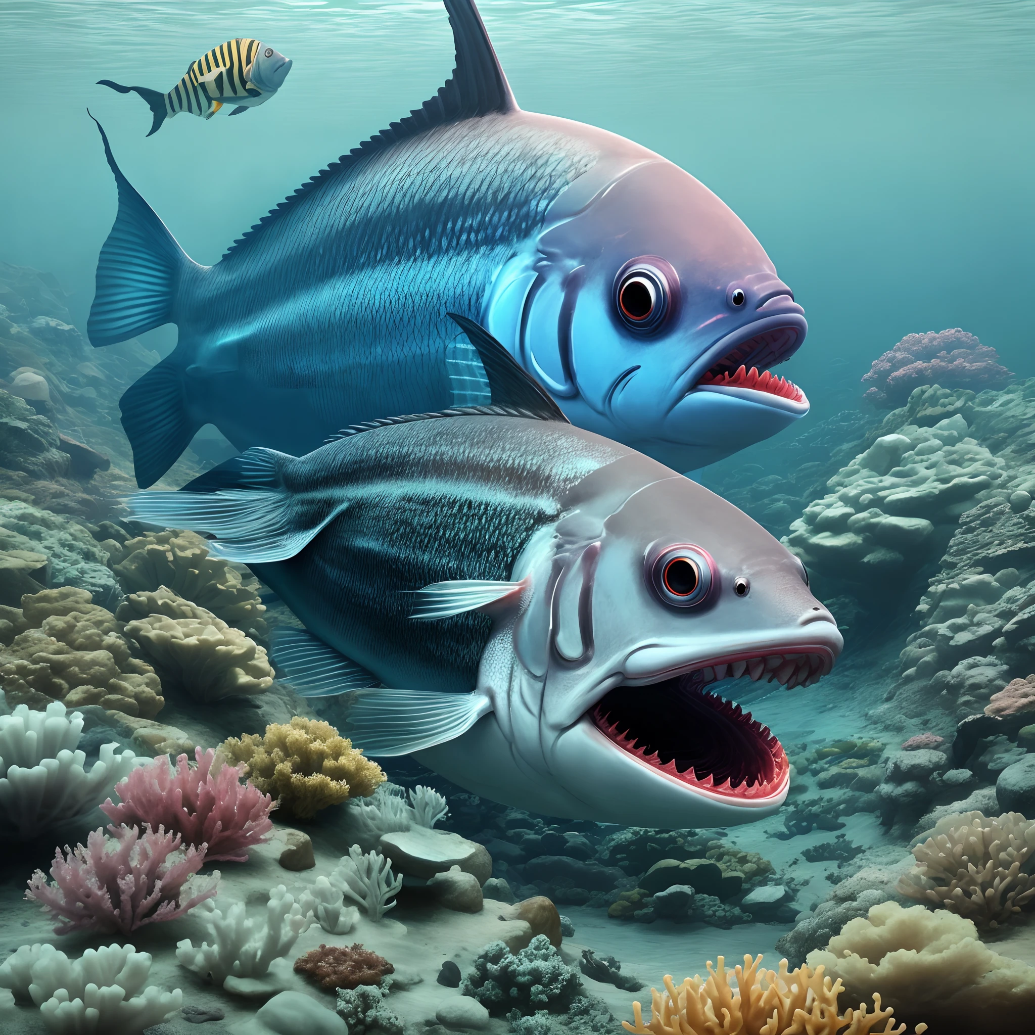 Deep-sea fish mutated by nuclear radiation
