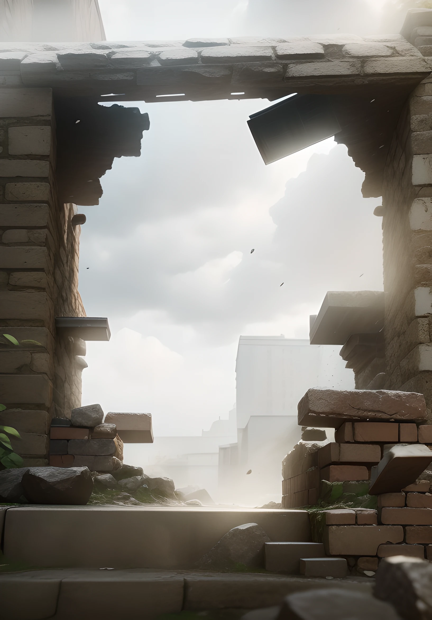 cinema , brick and stone , light , 3d