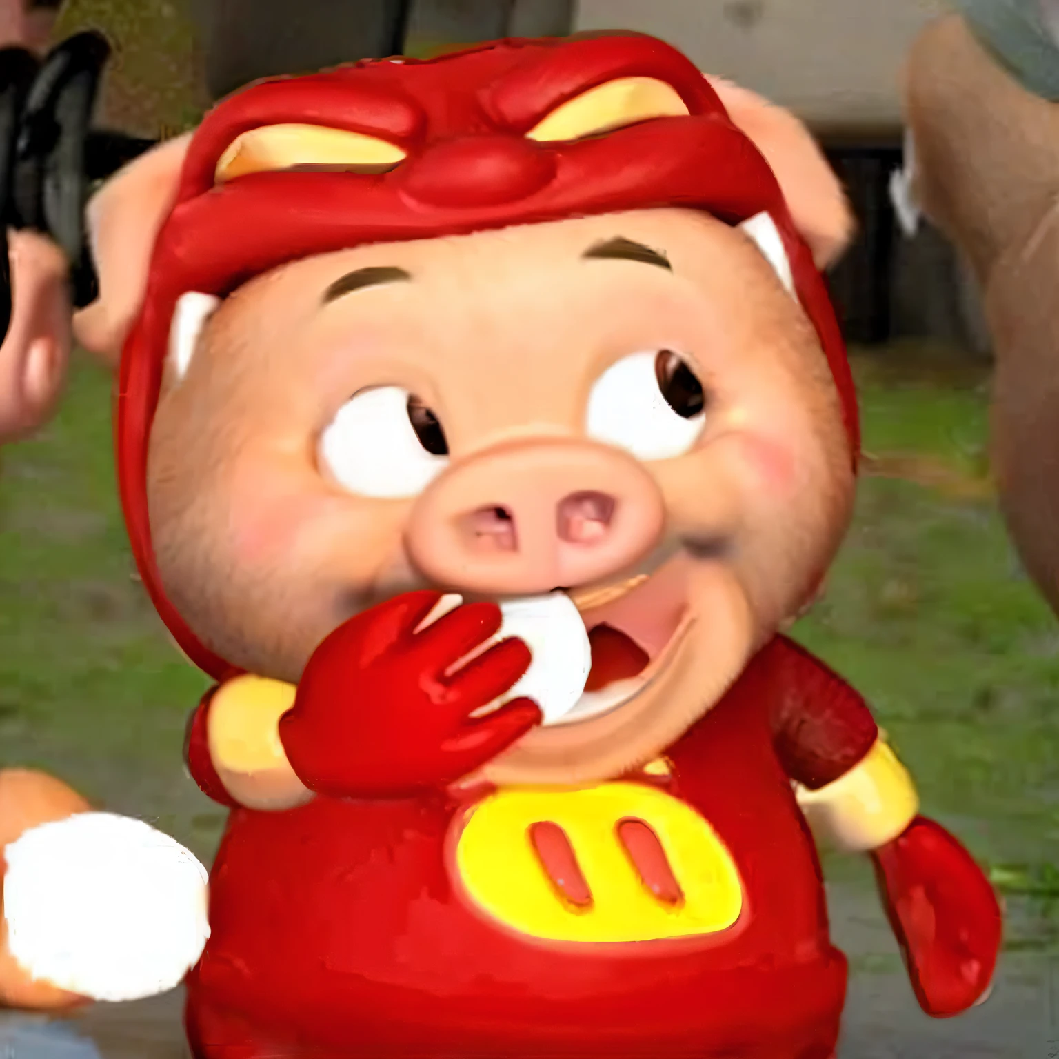 There is a cartoon pig eating buns, piggy, anthropomorphic warrior piglet, porky pig, Pig pig pig, Bao Pnan, Pig, pepe the miner, toonix character, giga chad capaybara, danny devito as dr. eggman, Jajaboonords flipjimtots, piglet, safebooru