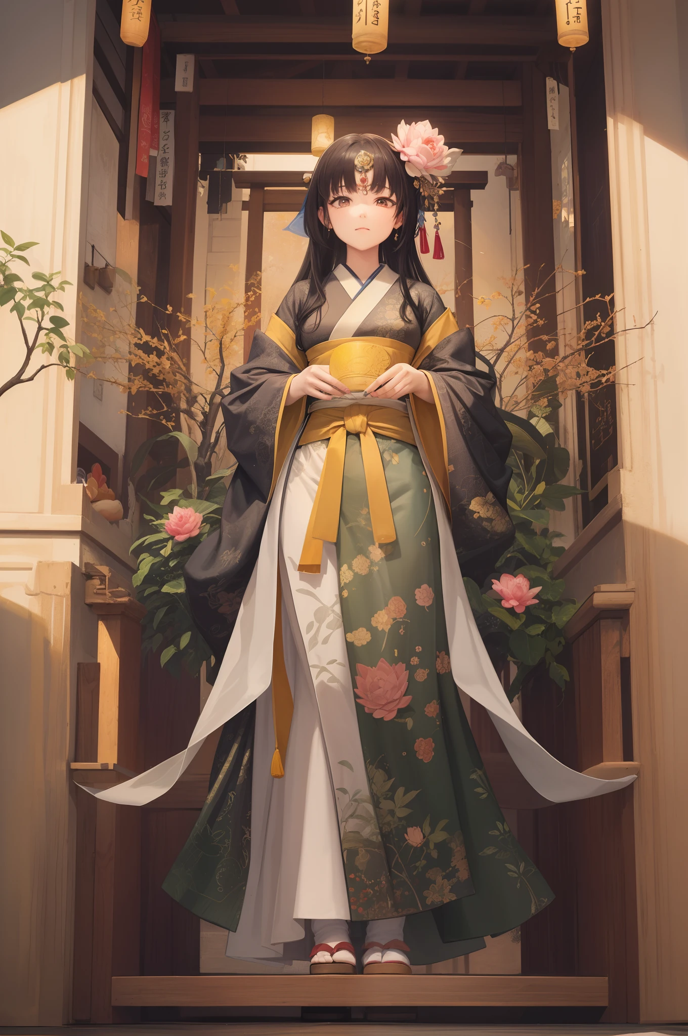 "Visualize a captivating wallpaper adorned with a meticulously crafted pattern of iconic Japanese symbols, each layer contributing to a rich and harmonious tapestry.
Cereja, delicate and ephemeral, flutuar pela tela, evocando a beleza e a transitoriedade da vida. The torii gate, Um portal sagrado, Fica alto, symbolizing the boundary between the spiritual and physical worlds.
Elegant kanji characters intertwine in the design, cada personagem com significado profundo. 'e' (de) representa harmonia e unidade, 'Valente' (Yuu) encarna a coragem, e 'Paz' (Heide) significa paz.
Under a serene, moonlit sky, a red solar disk or '日' (Oi) Irradia, representing hope and new beginnings. Bamboo stalks are strong and flexible, symbolizing resilience and adaptability.
Uma lagoa tranquila espelha os arredores, its surface adorned with a water lily, ou 'lotus' (Uau), signifying purity and enlightenment. Koi fish swim amid lotus flowers, embodying transformation and perseverance.
Guindastes dourados levantam voo, suas asas simbolizando longevidade e boa sorte. The quiet sound of a temple bell or '鐘' (Kane) Ressoa, bringing mindfulness and inner peace.
A paleta de cores combina perfeitamente azuis suaves, rosas suaves, e verdes terrosos, invoking a sense of calm and connection to nature. This wallpaper pattern is an intricate mosaic of Japanese symbolism, convidando-o a explorar as camadas da cultura, wisdom, e beleza que eles possuem."