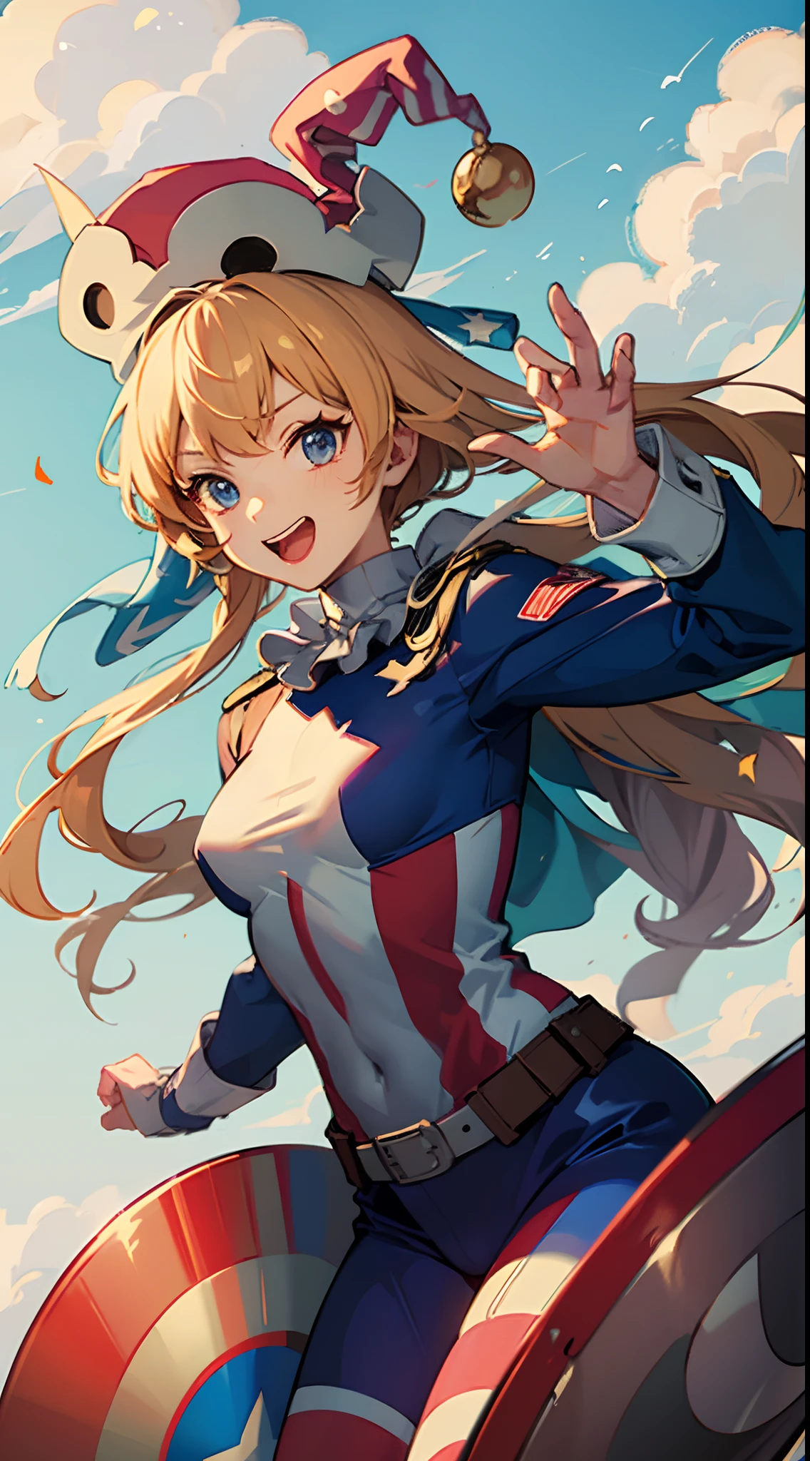 Clownpiece,Super hero, Captain America