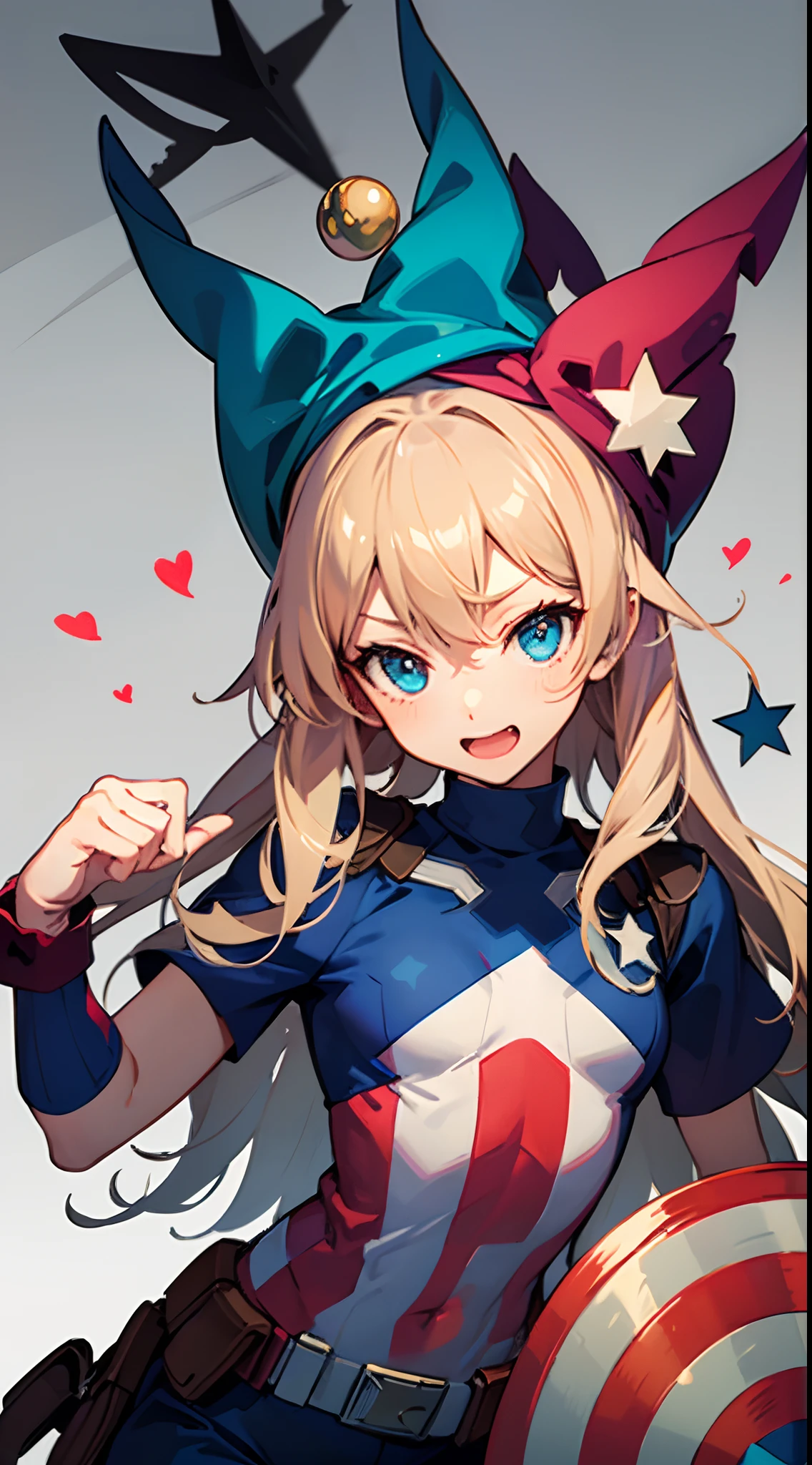 Clownpiece,Super hero, Captain America