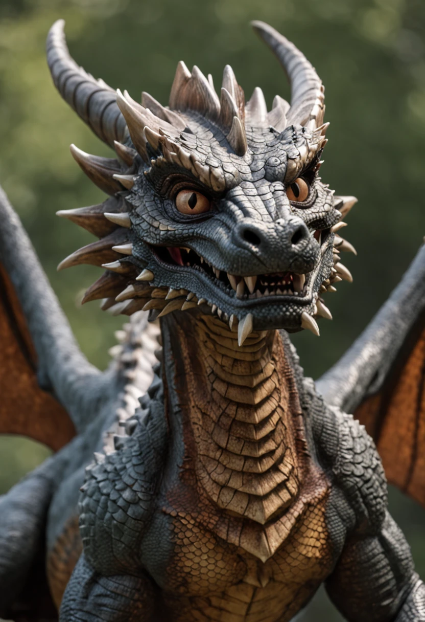 "Ancient dragons,Domineering and mighty,Dragon scales flicker,Strong appearance,The lines are complex and delicate,The eyes are fierce and majestic,Surrounded by flames,Four-clawed mighty,The dragon's tail is strong and powerful,Hideous expression,Terrifying momentum,Huge figure,Standing on top of a mountain,Roaring in the wind and rain,Reflected in lightning and thunder。"