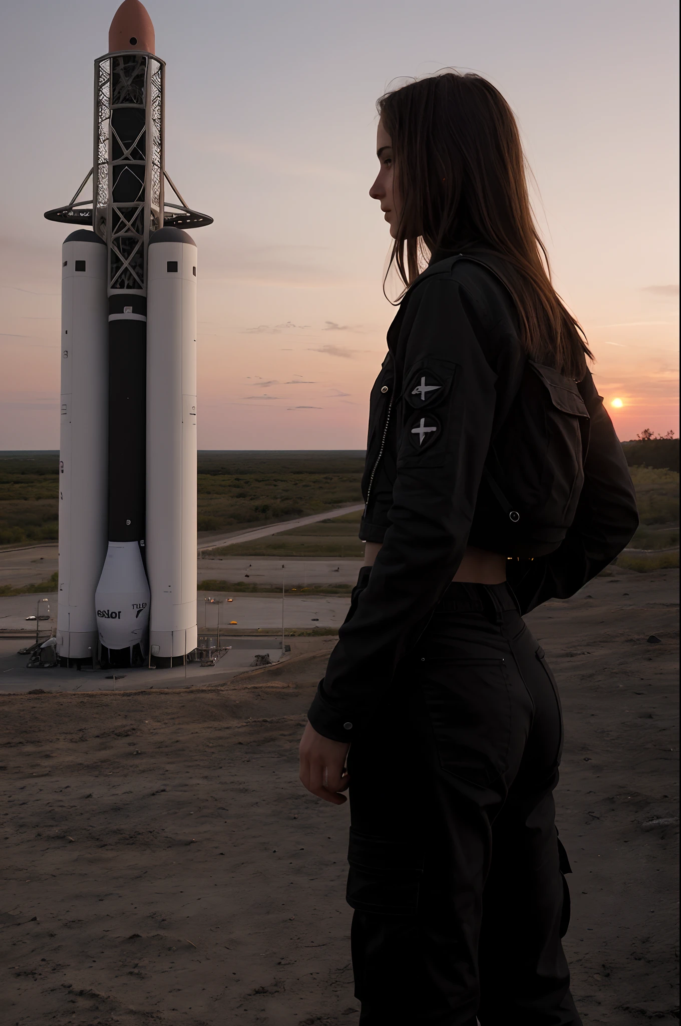 (best quality,realistic,professional:1.2),professional photography,dark-haired emo girl(1girl), rock style,tight latex pants,gothic jacket, dark shirt,hall star dark sneakers, dark lipstick,21-year-old age,emo appearance, straigh hair,standing in the middle of a cemetery,blurred street view, taking a perfect selfie,showing off her backside in the camera,exposing her anal orifice,bare and exposed buttocks, pants pulled down, spreading her buttocks