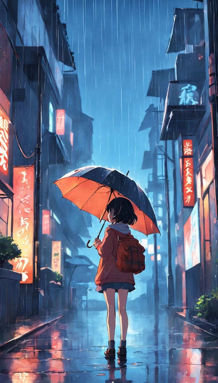 rainy days,Kizi,umbrellas,Turn Back
