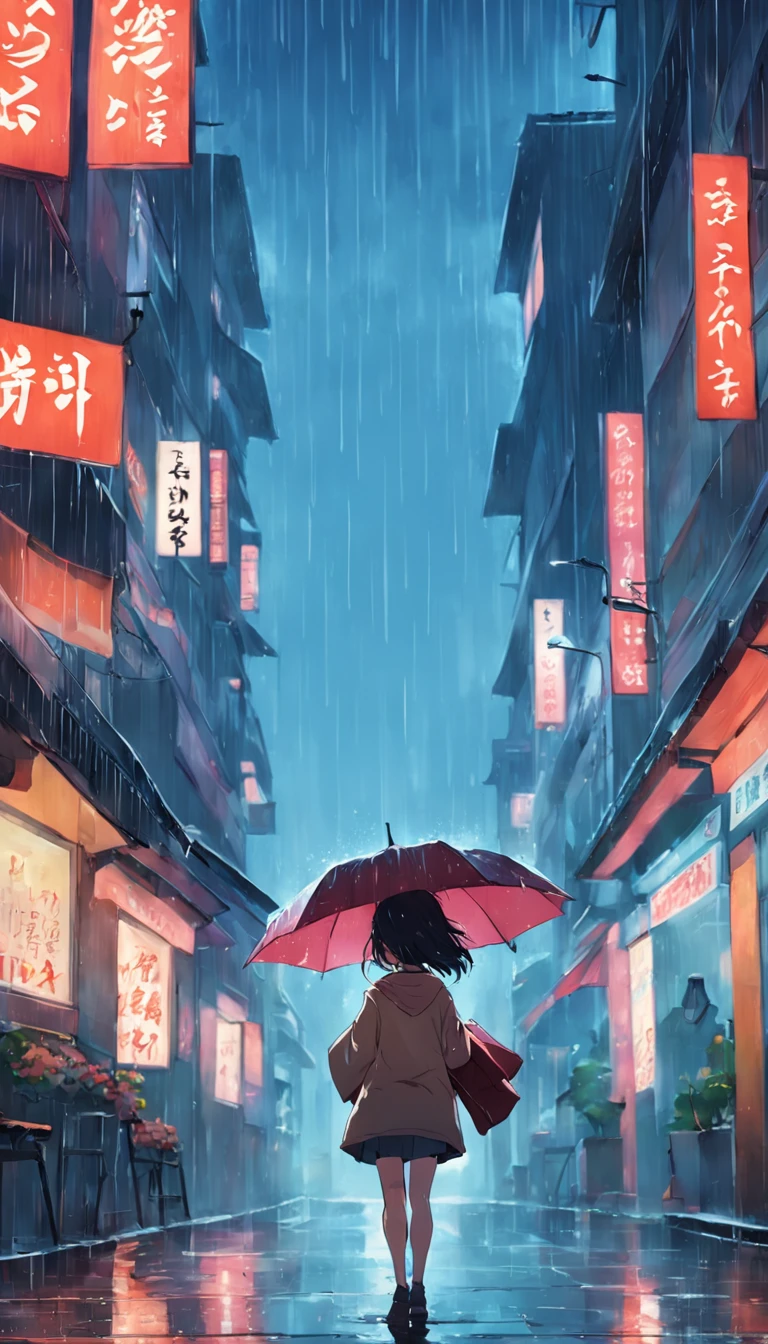 rainy days,Kizi,umbrellas,Turn Back