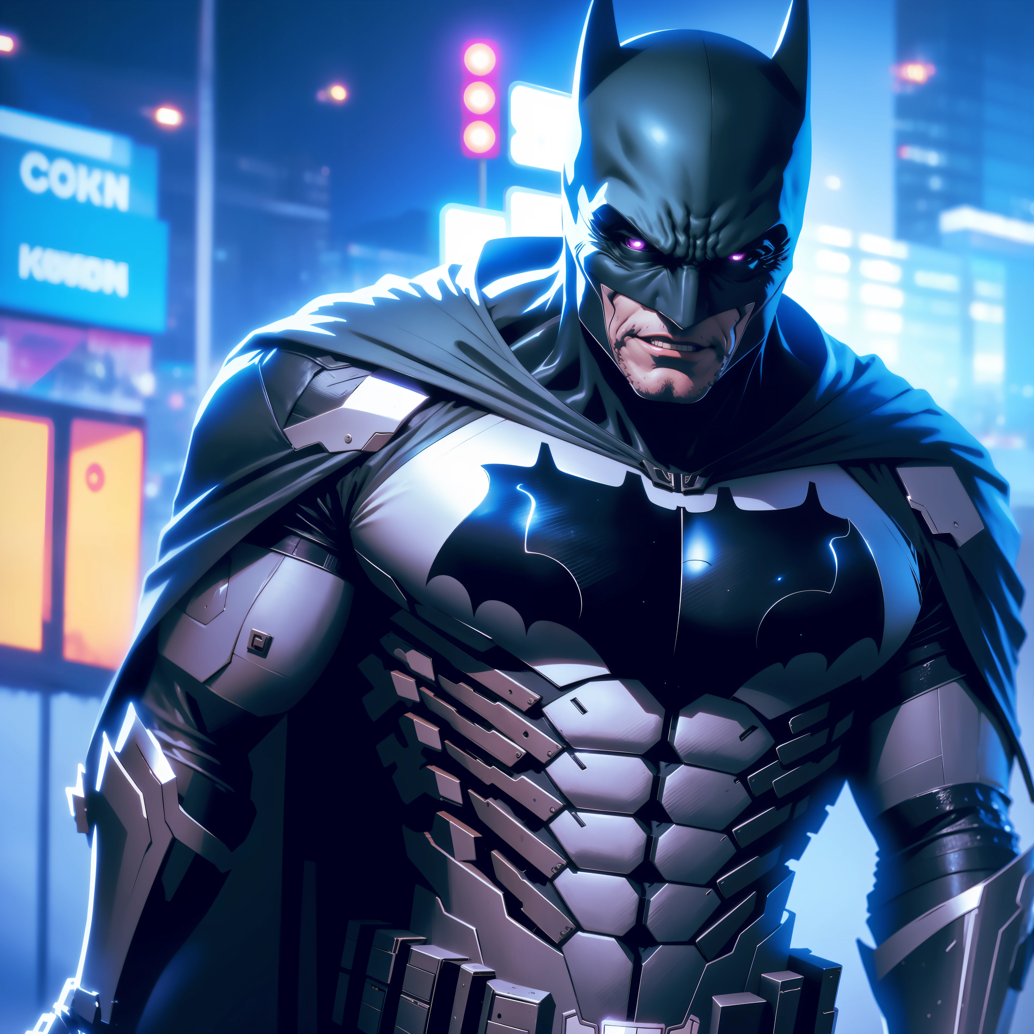 Joker buster batman mech, (((ccurate))), 8k quality, 4k quality, best quality, bat man, dark Knight, hell bat