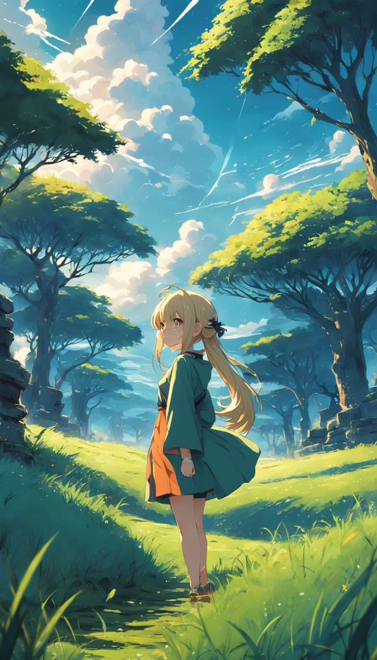 Kizi,grassy fields,themoon
