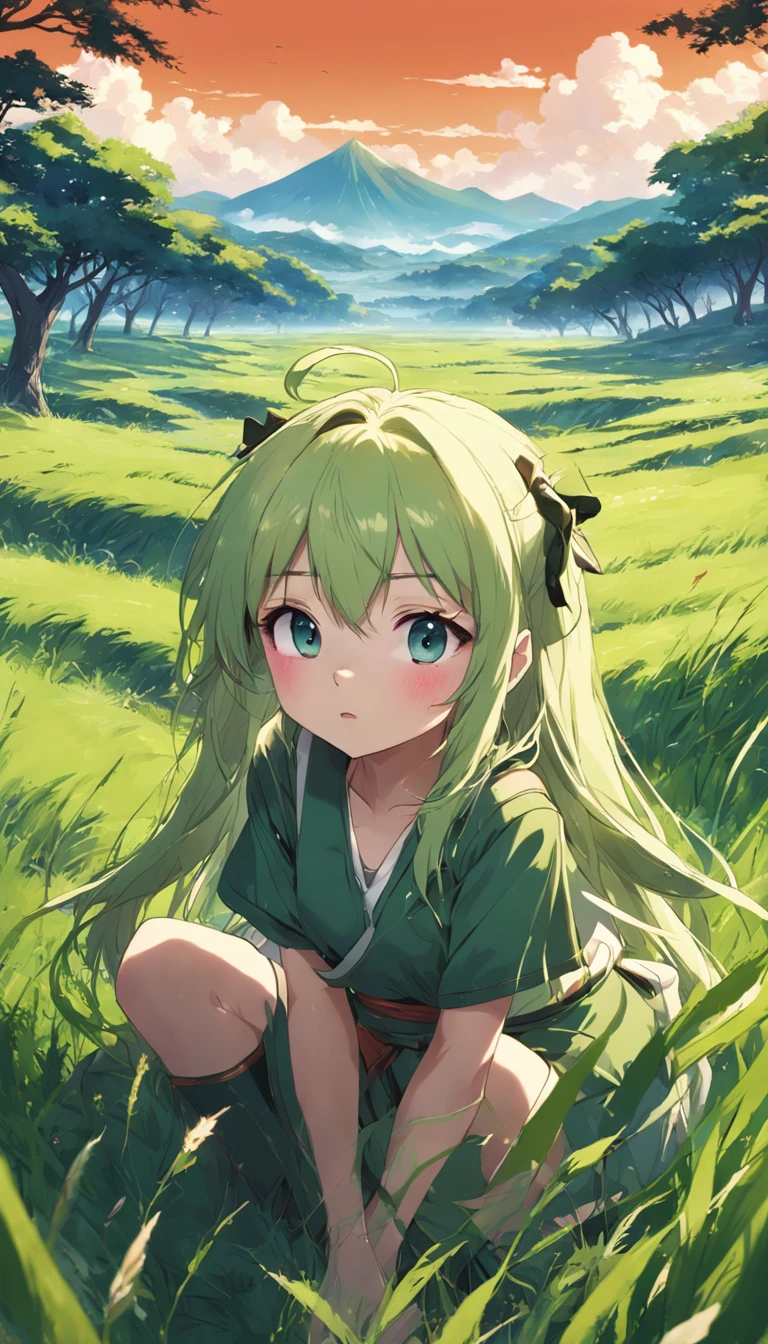 Spring Forest、Hand masturbation、the woods、In the Void of the Great Tree、Solo、14 years old girl、White Dress、light green hair、Light green eyes、teats、Disgusting face、Glaring、Bright red in the face、Longhaire、Straight hair、Lori,Shaved、Punipuni、Beds made of flowers、Challenging look、low angles、Grab your legs with both hands and open them open,、Open,、legs are open、Loliman、Shaved、NSFW,pissing、Sloppy drool from the mouth、get erect、From above、Crying、