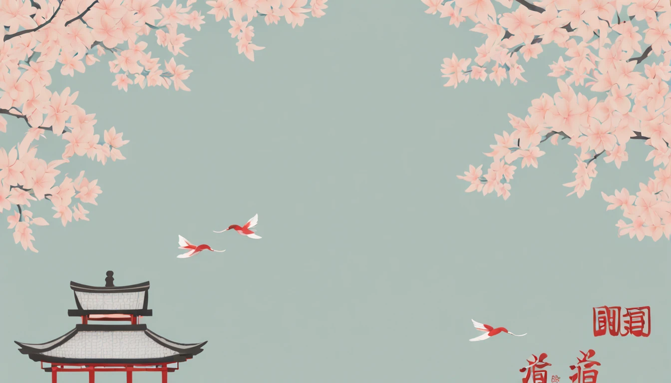 "Visualize a captivating wallpaper adorned with a meticulously crafted pattern of iconic Japanese symbols, each layer contributing to a rich and harmonious tapestry.
Cherry blossoms, delicate and ephemeral, flutter across the canvas, evoking the beauty and transience of life. The torii gate, a sacred portal, stands tall, symbolizing the boundary between the spiritual and physical worlds.
Elegant kanji characters weave into the design, each character holding profound meaning. '和' (wa) represents harmony and unity, '勇' (yuu) embodies courage, and '平和' (heiwa) signifies peace.
Beneath a serene moonlit sky, a red sun disc or '日' (hi) radiates, representing hope and new beginnings. Bamboo stalks stand strong and flexible, symbolizing resilience and adaptability.
A tranquil pond mirrors the surroundings, its surface adorned with a water lily or '蓮' (hasu), signifying purity and enlightenment. Koi fish swim amidst lotus flowers, embodying transformation and perseverance.
Golden cranes take flight, their wings symbolizing longevity and good fortune. The tranquil sound of a temple bell or '鐘' (kane) resonates, bringing mindfulness and inner peace.
The color palette seamlessly blends soothing blues, soft pinks, and earthy greens, invoking a sense of calm and connection to nature. This wallpaper pattern is an intricate mosaic of Japanese symbolism, inviting you to explore the layers of culture, wisdom, and beauty they hold."