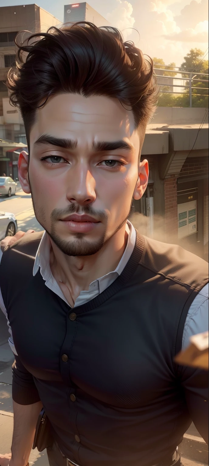 Change background handsome face
