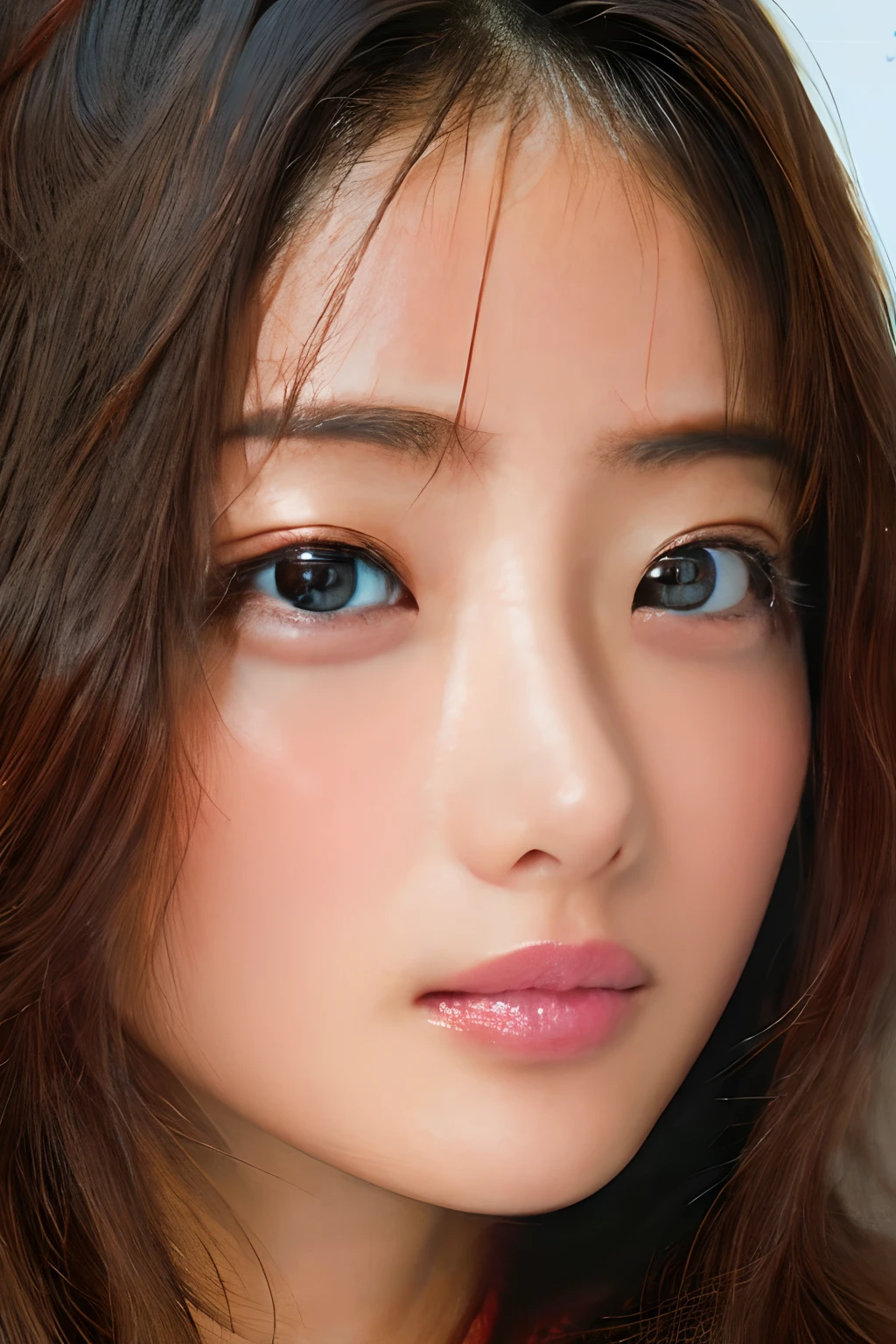A detailed face,