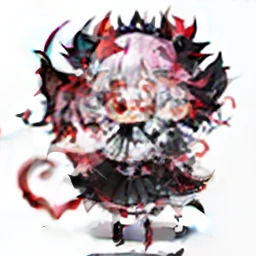 Beautiful Boys,Height 176 cm,Short white soft hair,red color eyes,Little devil,There are demon horns on the head,Peach Heart Demon Tail,Little devil with black wings,Blackn clothes,Wrapped in a black chain,White skin of the,Shed tears,Chu Chu pitiful
