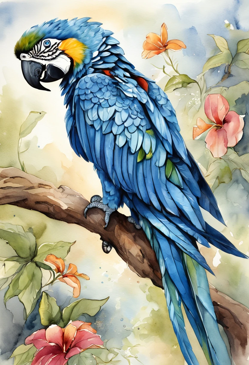 Female blue Spixar macaw/Animated Movies