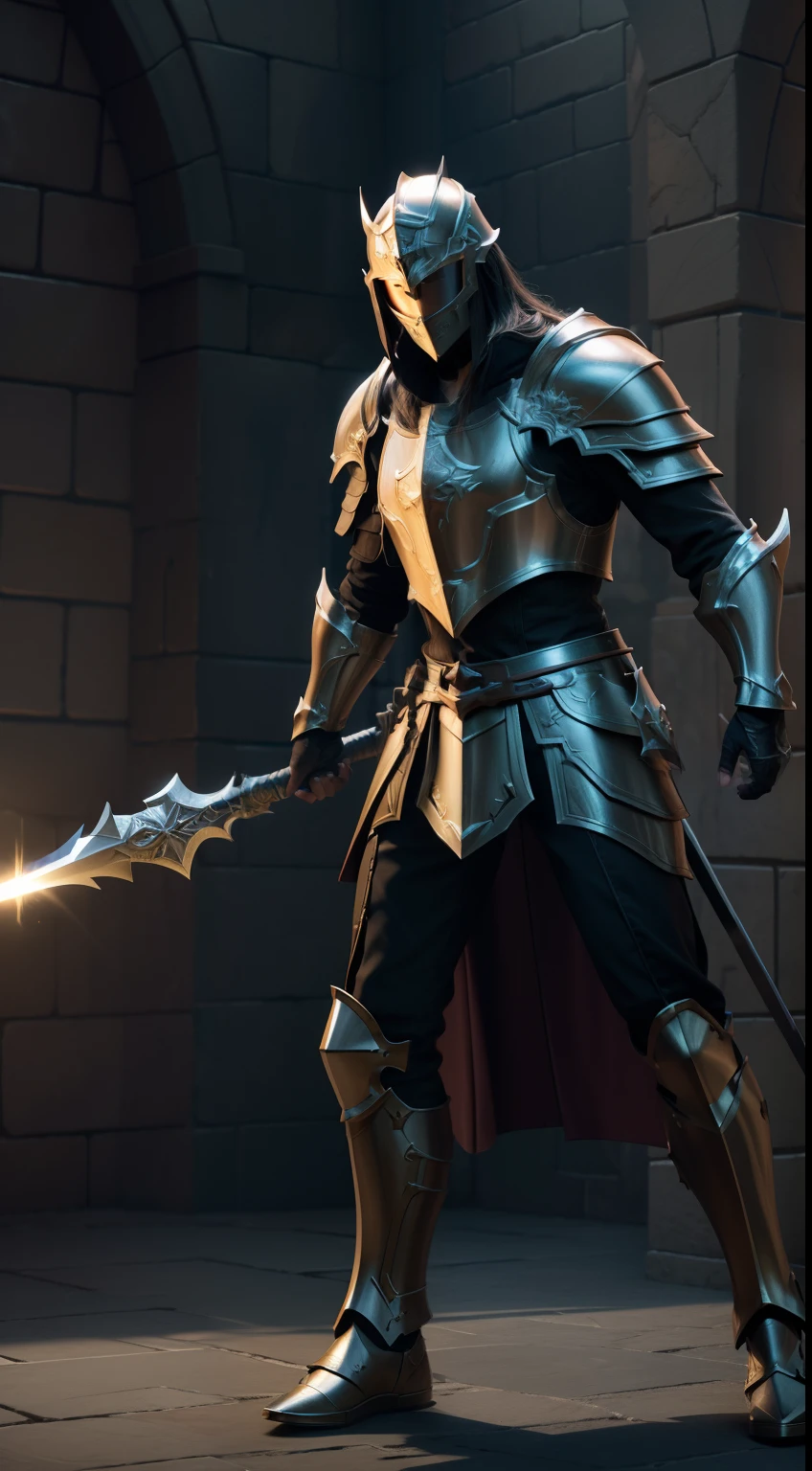 paladin, shield, holy spear, dragon, holy light, masterpiece, 3d render, high quality, high detailed, epic, dynamic effect, specular lighting, hdr, 8k full body picture quality, nanite raytraced, 8k resolution, intricate, dramatic, best quality, ultra high res, illustration, rich colors and exaggerated shapes