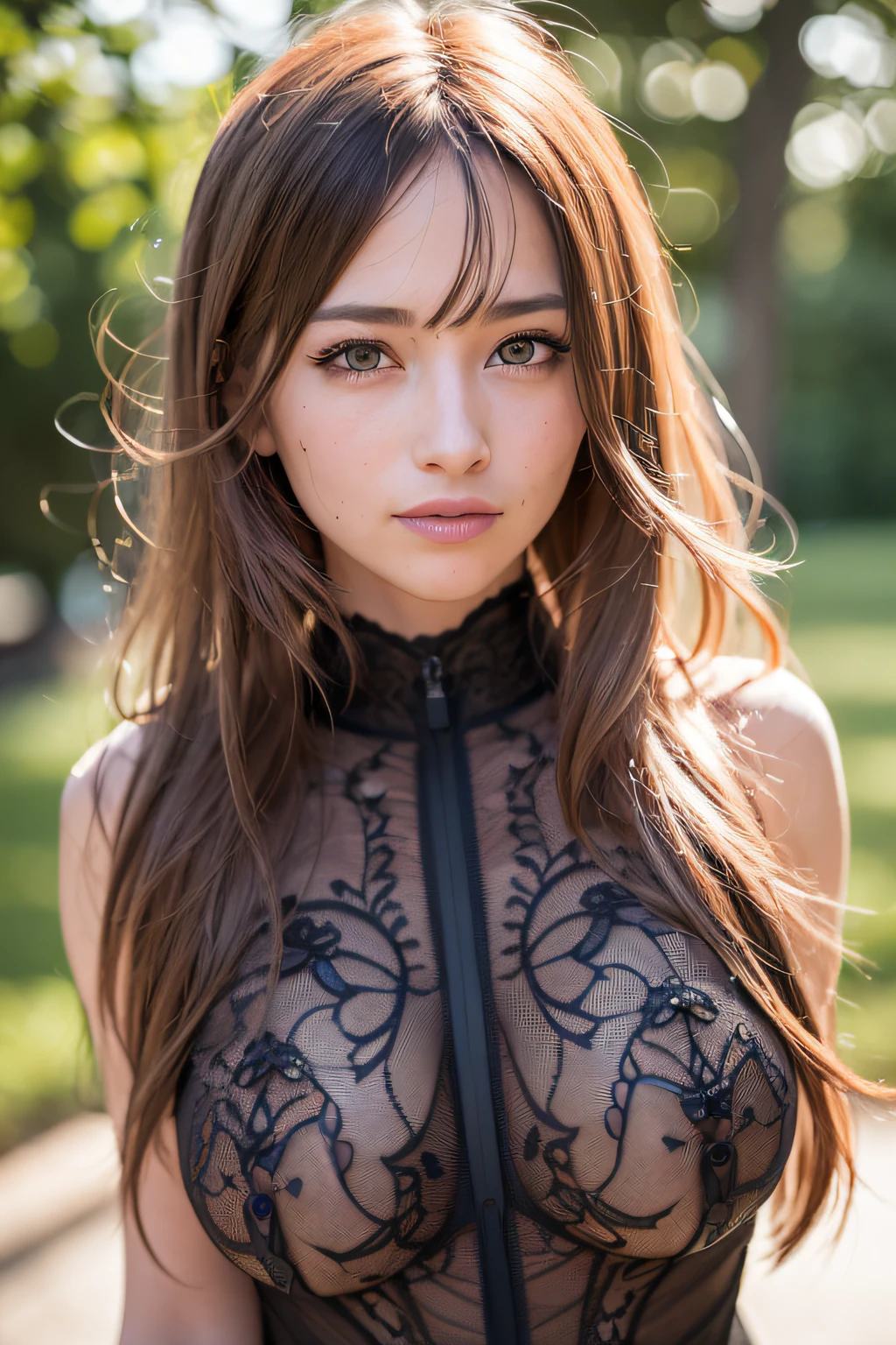 (realistic, photo-realistic:1.37),(8k, RAW photo, best quality, masterpiece:1.2), cute, ultra-detailed,heart-shaped pupils,physically-based rendering, ultra high res, kodakvision color, shot on Arricam LT Camera, bokeh, sharp focus,
looking at viewer,photorealistic,realistic, solo, photorealistic, best quality,extremely detailed face,extremely detailed eyes and face, beautiful detailed eyes,absurdres, incredibly absurdres,haunting smile,Messy hair, floating hair, ,