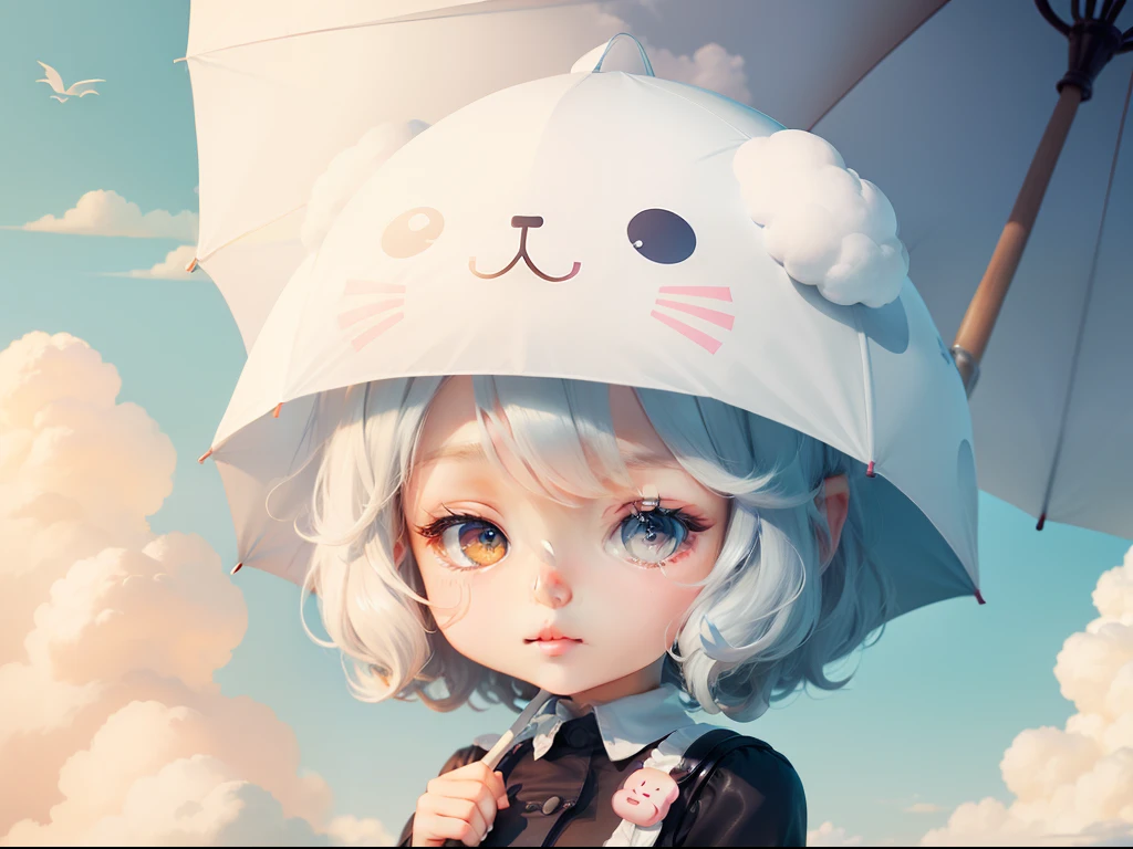 cloud icon and a cute umbrella