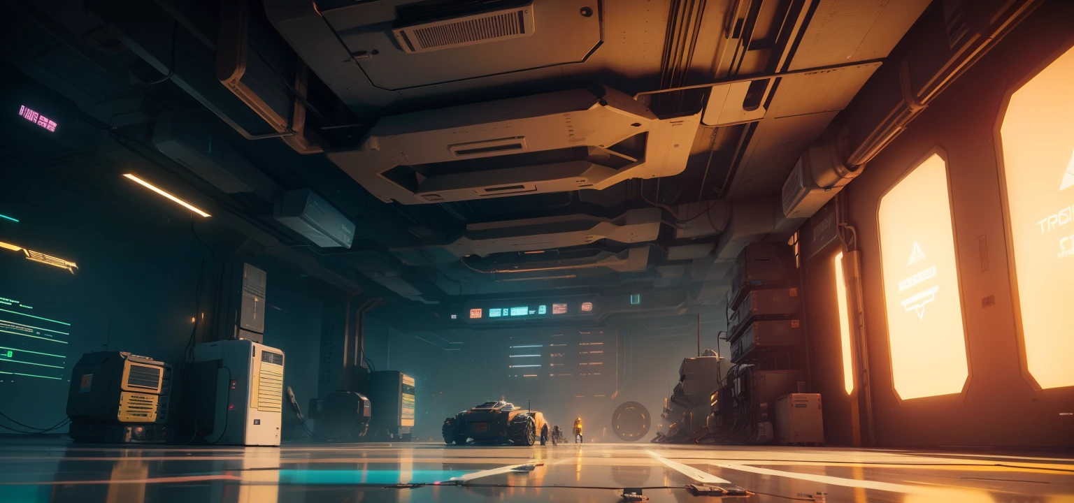 a shot of a massive server room, cables and lights flickering as a central hub pulses with energy,
dystopian world, 
cinematic beeple, 
bipe. octan render, 
beep rendering, 
estilo cyberpunk hiper-realista, 
dystopian scifi apocalypse, 
3d render bipe, 
digital concept art of dystopian, 
arstation e bipe altamente, 
beeple global illumination
