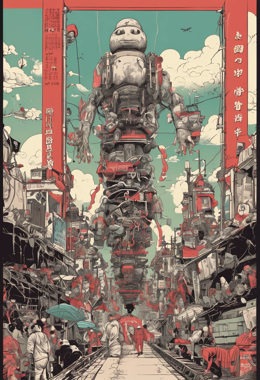 Cinematic graphics,Little Japan pollutes the oceans with nuclear wastewater,Anthropomorphic nuclear mutant marine life,immensity,eerie,frotting,contortion,uncanny,blood vess,A destroyed Japanese city by the sea,The fleeing crowd,fire glow,废墟,closeup cleavage,Light attenuation,Glow effects,depth of fields,high light,Real light,Ray traching,oc rendered,Hyper-realistic,best qualtiy,8K,Works of masters,super-fine,Detailed pubic hair,Correct anatomy,sharp focus on eyes,Bokeh,Facial features are carefully depicted,