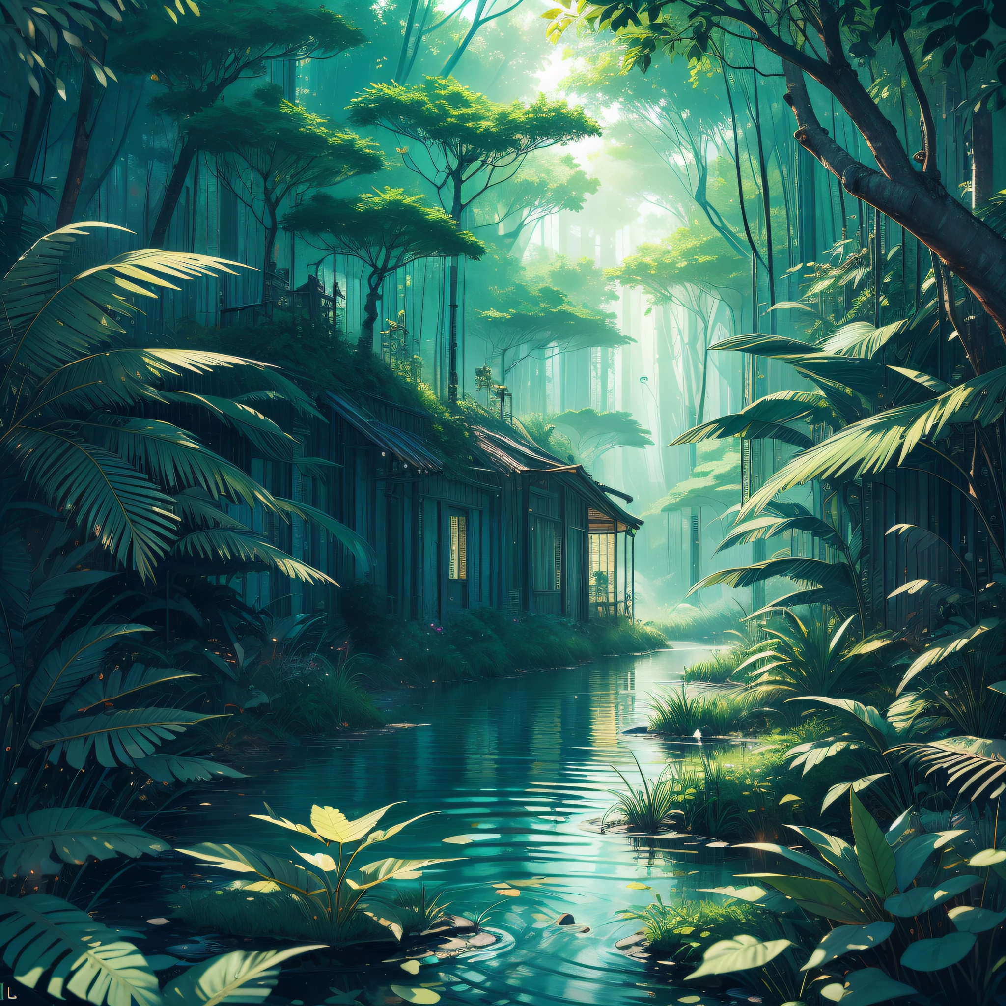 Enter the lush and mysterious Amazon Rainforest and unravel the secrets of a Lost City that emerges from the depths of the jungle, retratada em uma imagem gerada pela pintura IA do Sea Art. In this unique work of art, somos transportados para um mundo de magia e encantamento, where wild nature intertwines harmoniously with ancestral architecture. The Lost City reveals itself to our eyes as a hidden refuge, Shrouded in lush vegetation and mystery. Torres antigas e templos sagrados emergem da densa floresta, silent witnesses of the past and guardians of ancestral knowledge. The color palette used in the image is a symphony of earthy tones and vibrant greens. The deep green of the leaves of the trees blends with the ochre colors of the old buildings, criando uma harmonia visual que nos convida a explorar cada canto dessa cidade encantada. Sunlight filters through the treetops, creating a play of light and shadow that gives a sense of mystery and wonder. Rays of sunshine fall on the ancient ruins, revealing intricate architectural details and carved inscriptions that tell long-forgotten stories. The wildlife of the Amazon rainforest surrounds the Lost City, as if invisible guardians protected her. Macacos saltam de galho em galho, enquanto papagaios coloridos voam em meio aos templos antigos, Trazendo energia e vida para a cena. Ao contemplar essa imagem gerada pela pintura IA do Sea Art, We are transported to a world of mystery and adventure. We feel the call of wild nature and find ourselves immersed in the grandeur of the Amazon Rainforest and the majesty of the Lost City. Essa imagem nos convida a explorar o desconhecido, Unravel the secrets of this forgotten city and immerse yourself in the cultural and historical richness it holds. Connecting with the force of nature and the wisdom of the past, awakening in us a sense of wonder and magical respect that exists in the heart of the Amazon Rainforest