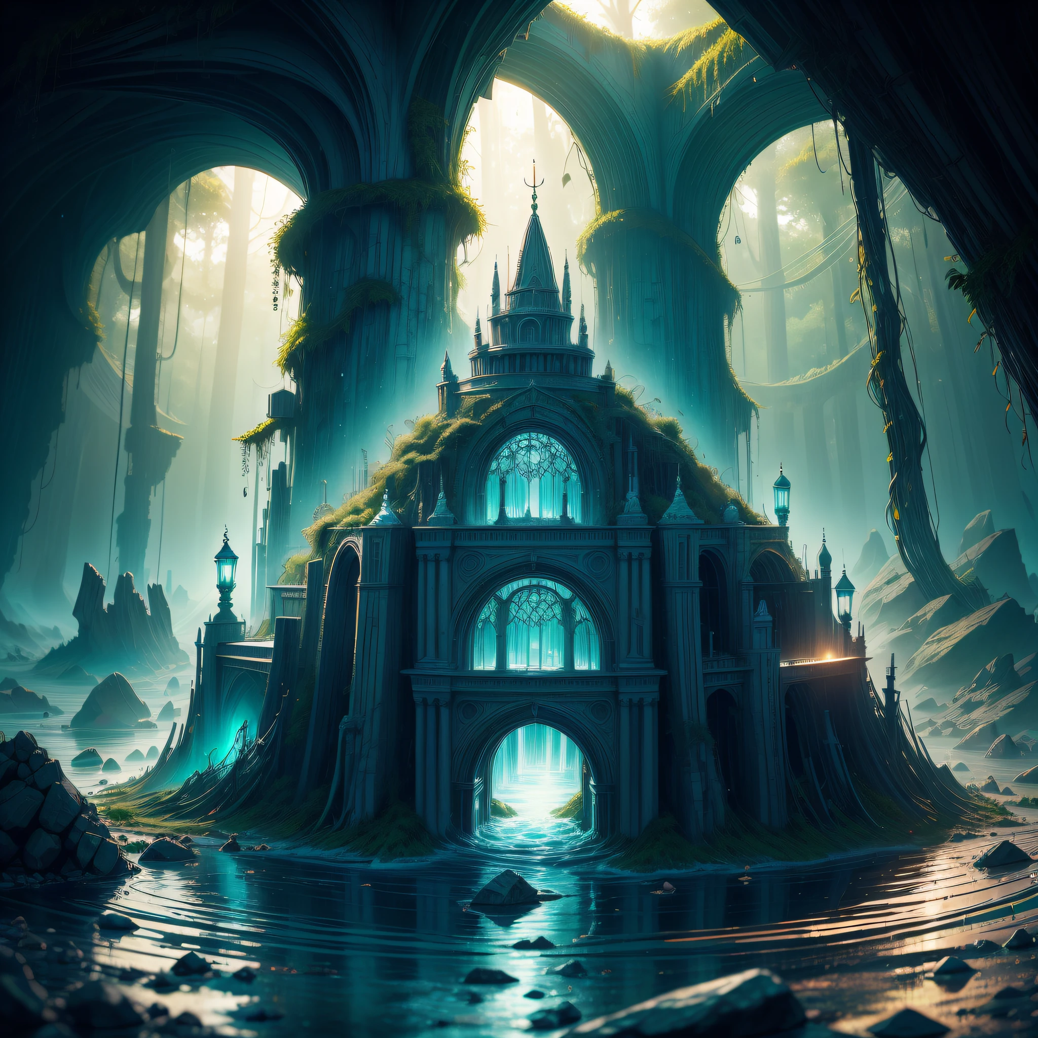 Enter the lush and mysterious Amazon Rainforest and unravel the secrets of a Lost City that emerges from the depths of the jungle, retratada em uma imagem gerada pela pintura IA do Sea Art. In this unique work of art, somos transportados para um mundo de magia e encantamento, where wild nature intertwines harmoniously with ancestral architecture. The Lost City reveals itself to our eyes as a hidden refuge, Shrouded in lush vegetation and mystery. Torres antigas e templos sagrados emergem da densa floresta, silent witnesses of the past and guardians of ancestral knowledge. The color palette used in the image is a symphony of earthy tones and vibrant greens. The deep green of the leaves of the trees blends with the ochre colors of the old buildings, criando uma harmonia visual que nos convida a explorar cada canto dessa cidade encantada. Sunlight filters through the treetops, creating a play of light and shadow that gives a sense of mystery and wonder. Rays of sunshine fall on the ancient ruins, revealing intricate architectural details and carved inscriptions that tell long-forgotten stories. The wildlife of the Amazon rainforest surrounds the Lost City, as if invisible guardians protected her. Macacos saltam de galho em galho, enquanto papagaios coloridos voam em meio aos templos antigos, Trazendo energia e vida para a cena. Ao contemplar essa imagem gerada pela pintura IA do Sea Art, We are transported to a world of mystery and adventure. We feel the call of wild nature and find ourselves immersed in the grandeur of the Amazon Rainforest and the majesty of the Lost City. Essa imagem nos convida a explorar o desconhecido, unravel the secrets of this forgotten city and immerse yourself in the cultural and historical richness it holds. Connecting with the force of nature and the wisdom of the past, awakening in us a sense of wonder and magical respect that exists in the heart of the Amazon Rainforest