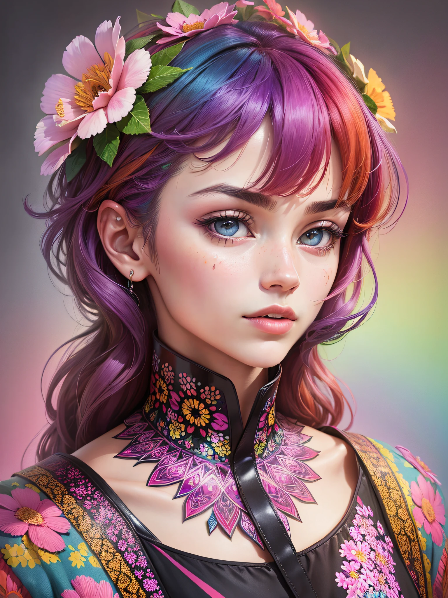"((Multicolored + vibrant) * 1.3) kaleidoscope vision * 1.1, (gloxineas + flowers) * 1.2), realistic masterpiece of ultra-definition, unparalleled high resolution, perfection in quality. --en"