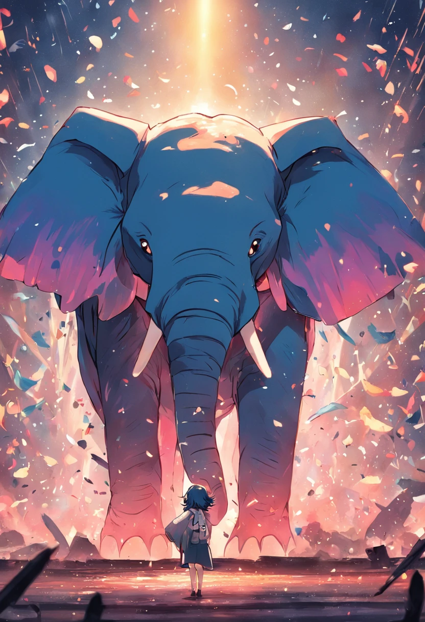 havia uma elefante, elefante com a trompa para cima, feliz, trompete, pintura SNES