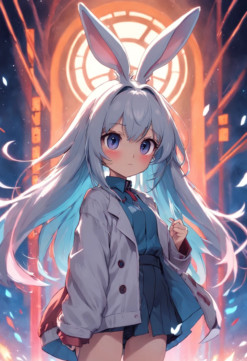 edgBunny,Cute cartoon avatar illustration,There is no gender,nothing background