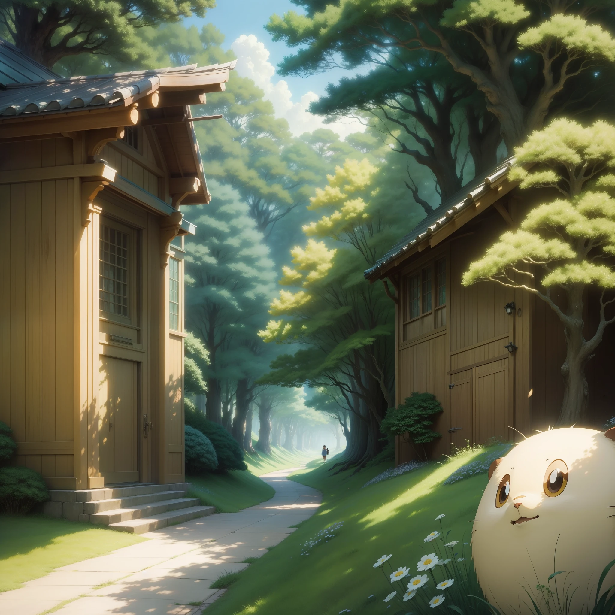 Movie stills shot from Ghibli films, ((ghibli studio art))、high-level image quality、a picture、Ultra Ultra Ultra Detail、