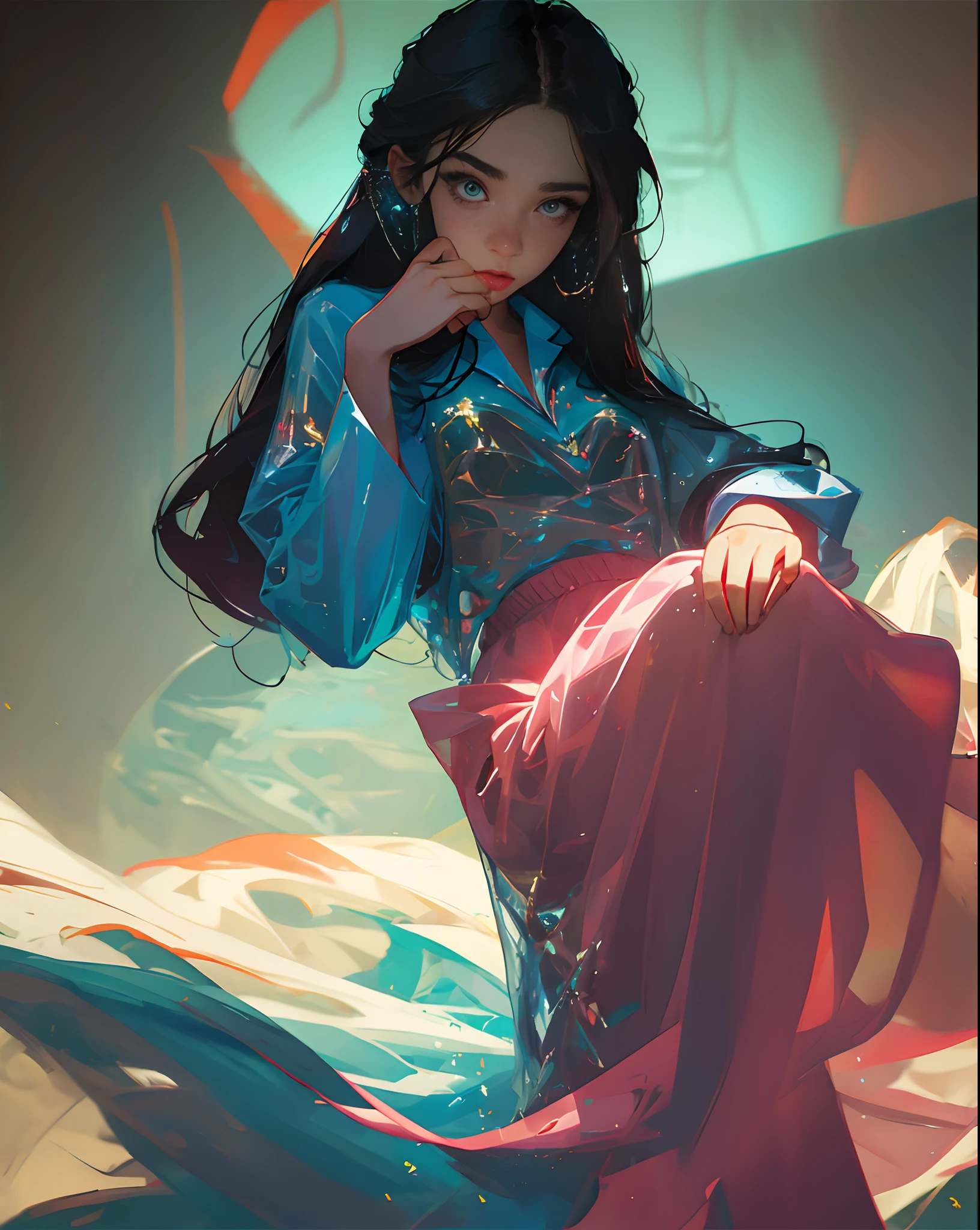 Masterpiece, best quality, stunning beauty, 1girl, sexy dress, plump body. --auto --s2