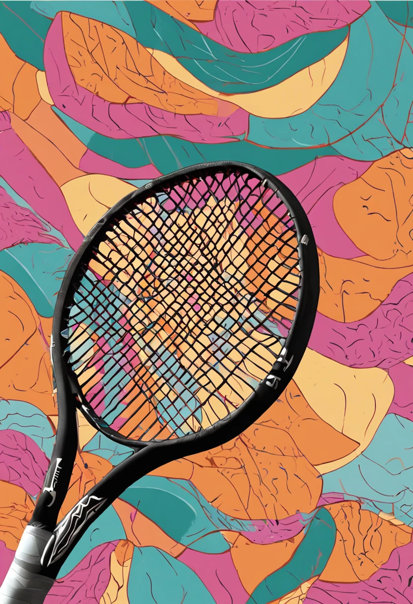 Make a work of art with tennis rackets