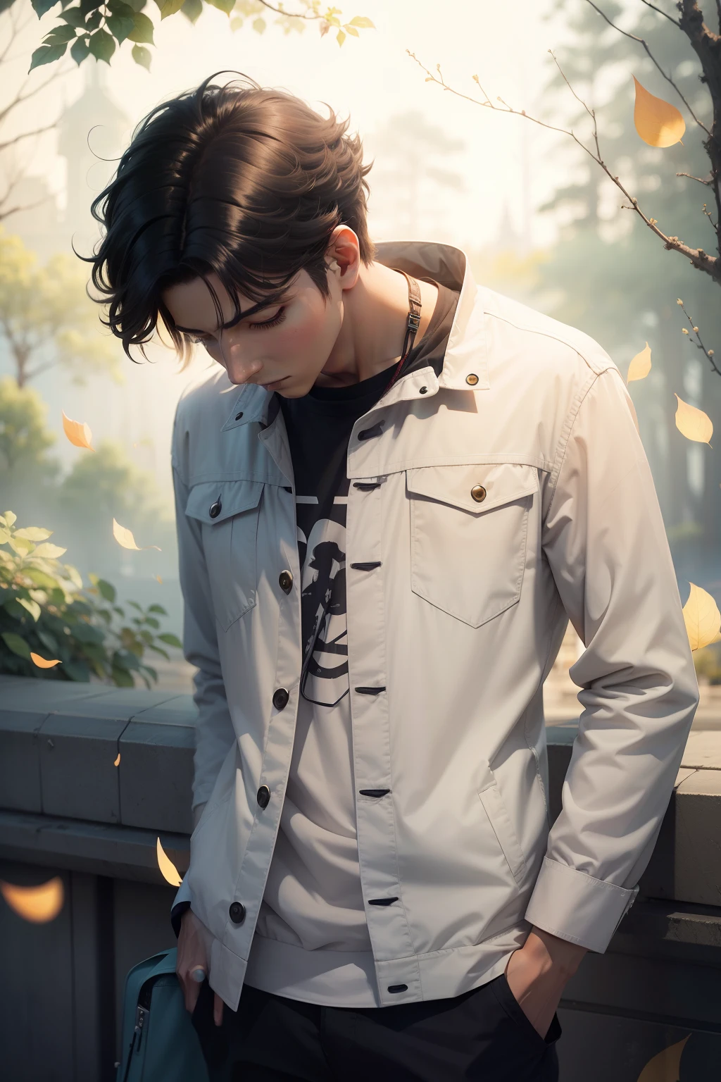Anime style with same background